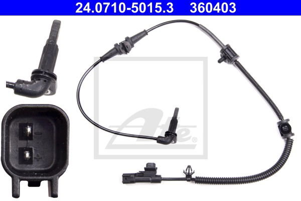 Sensor, Raddrehzahl Vorderachse ATE 24.0710-5015.3 Sensor, Raddrehzahl Vorderachse ATE 24.0710-5015.3 von ATE