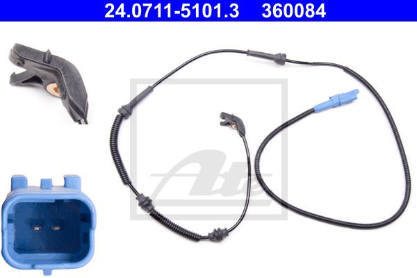 Sensor, Raddrehzahl Vorderachse ATE 24.0711-5101.3 Sensor, Raddrehzahl Vorderachse ATE 24.0711-5101.3 von ATE