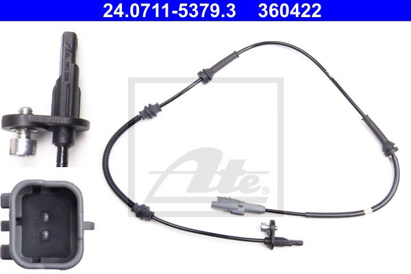 Sensor, Raddrehzahl Vorderachse ATE 24.0711-5379.3 Sensor, Raddrehzahl Vorderachse ATE 24.0711-5379.3 von ATE