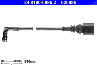 Ate Warnkontakt, Bremsbelagverschleiß [Hersteller-Nr. 24.8190-0995.2] für Man, VW von ATE