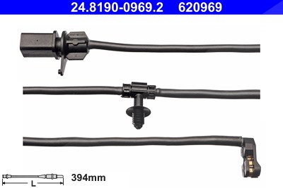 Ate Warnkontakt hinten rechts [Hersteller-Nr. 24.8190-0969.2] für Audi von ATE