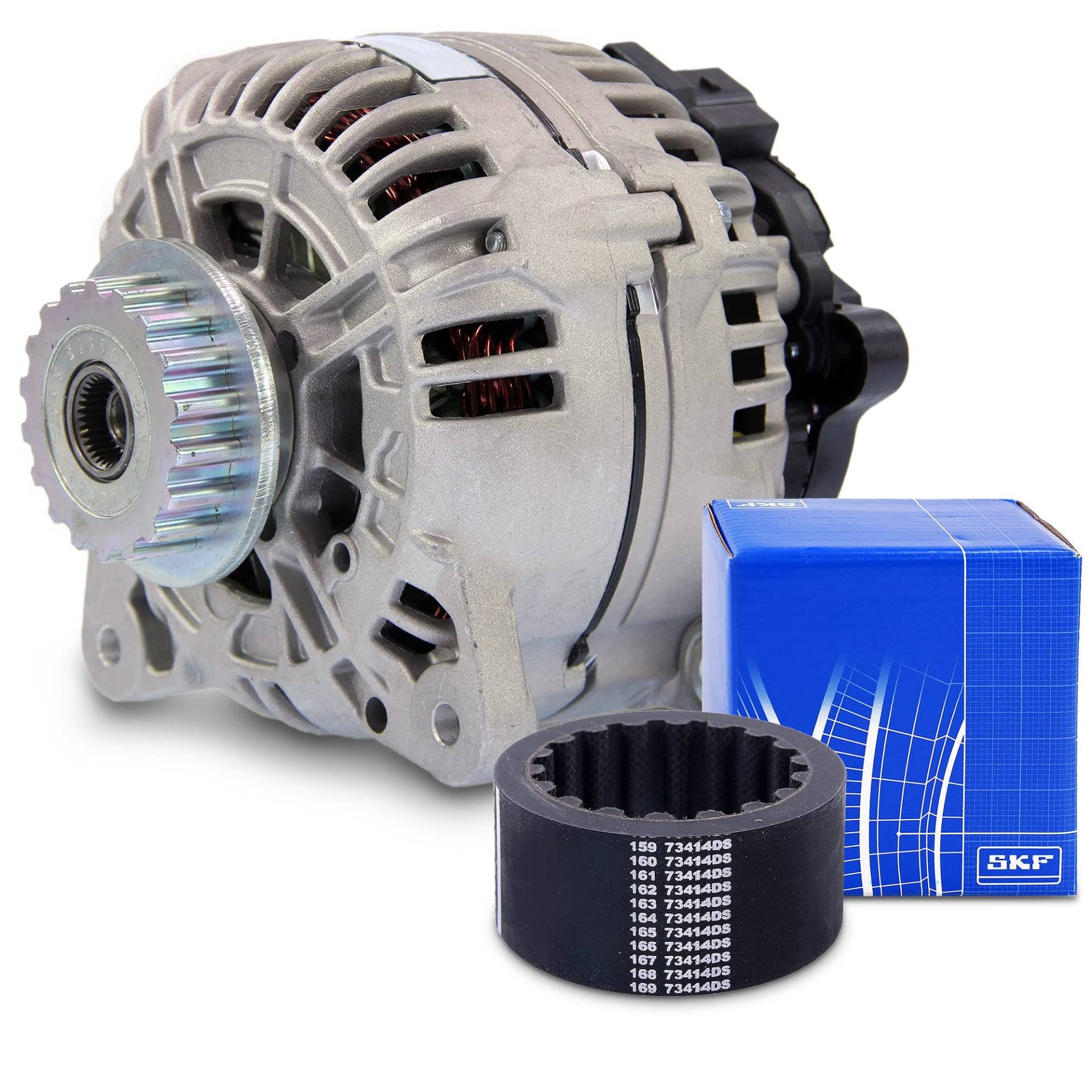 ATEC GERMANY 1x Lichtmaschine 12V 180A, 1x SKF Kupplungsmuffe Kompatibel mit VW MULTIVAN T5, TOUAREG, TRANSPORTER T5 ATEC GERMANY 1x Lichtmaschine 12V 180A, 1x SKF Kupplungsmuffe Kompatibel mit VW MULTIVAN T5, TOUAREG, TRANSPORTER T5 von ATEC Germany