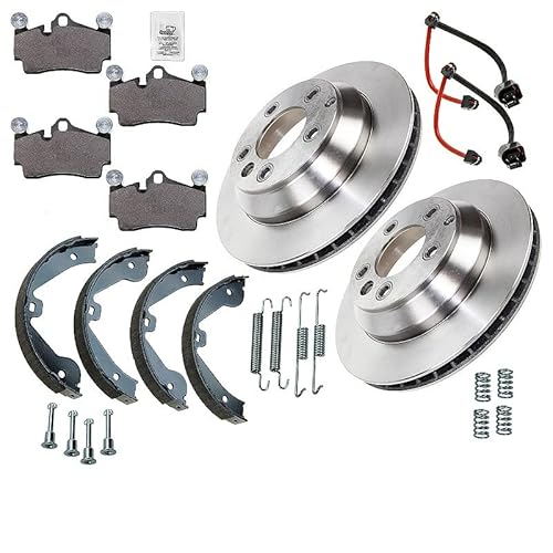 BESTPRICE Bremsenset inkl. Bremsscheiben vorne Ø 210 mm Belüftet + Bremsbeläge vorne und Bremsbacken hinten Kompatibel mit AUDI Q7 (4LB), PORSCHE CAYENNE (9PA), VW TOUAREG (7LA, 7L6, 7L7) BESTPRICE Bremsenset inkl. Bremsscheiben vorne Ø 210 mm Belüftet + Bremsbeläge vorne und Bremsbacken hinten Kompatibel mit AUDI Q7 (4LB), PORSCHE CAYENNE (9PA), VW TOUAREG (7LA, 7L6, 7L7) von ENVA MADE FOR QUALITY