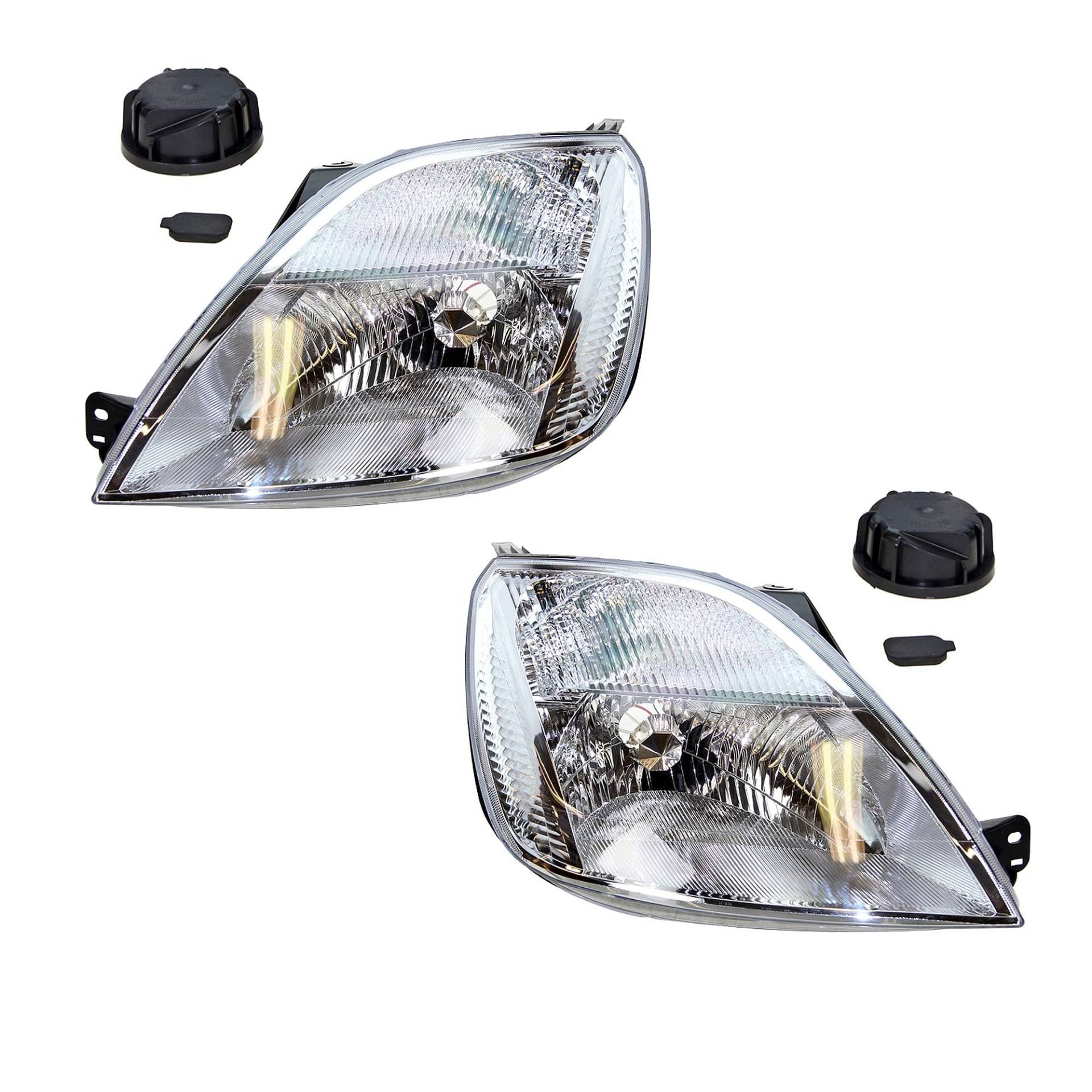 BESTPRICE 2x Hauptscheinwerfer vorne links + rechts Frontscheinwerfer, Kompatibel mit FORD FIESTA V (JH_, JD_), FIESTA V Van BESTPRICE 2x Hauptscheinwerfer vorne links + rechts Frontscheinwerfer, Kompatibel mit FORD FIESTA V (JH_, JD_), FIESTA V Van von ENVA MADE FOR QUALITY