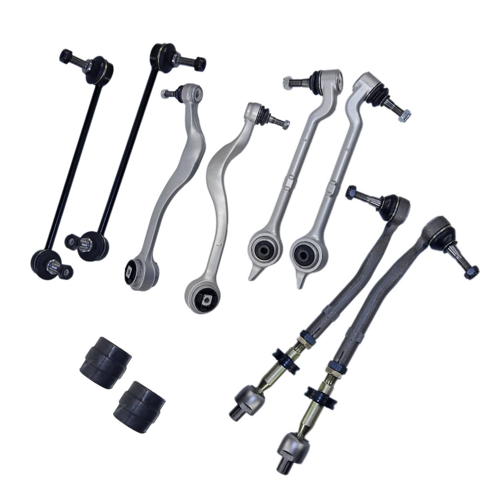 1X Querlenkerset REPARATURSATZ VORDERACHSE 11-TEILIG MIT 4X QUERLENKER OBEN/UNTEN LINKS/RECHTS +2X SPURSTANGE +2X KOPPELSTANGE +1X BUCHSE +2X STABILAGER, 1X Querlenkerset REPARATURSATZ VORDERACHSE 11-TEILIG MIT 4X QUERLENKER OBEN/UNTEN LINKS/RECHTS +2X SPURSTANGE +2X KOPPELSTANGE +1X BUCHSE +2X STABILAGER, von ENVA MADE FOR QUALITY