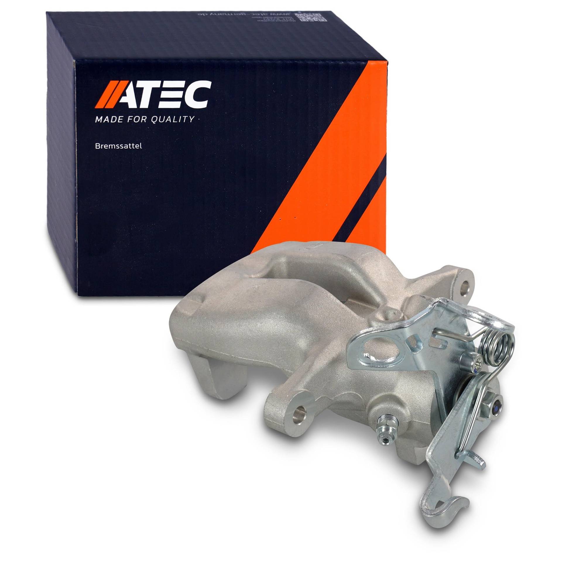 ATEC Germany 1x Bremssattel hinten links Bremszange ohne Halter Kompatibel mit AUDI A3, TT, SEAT ALTEA, TOLEDO, SKODA OCTAVIA 2, SUPERB 2, YETI, VW EOS, GOLF 5, GOLF 6, JETTA, TOURAN, SCIROCCO von ATEC Germany