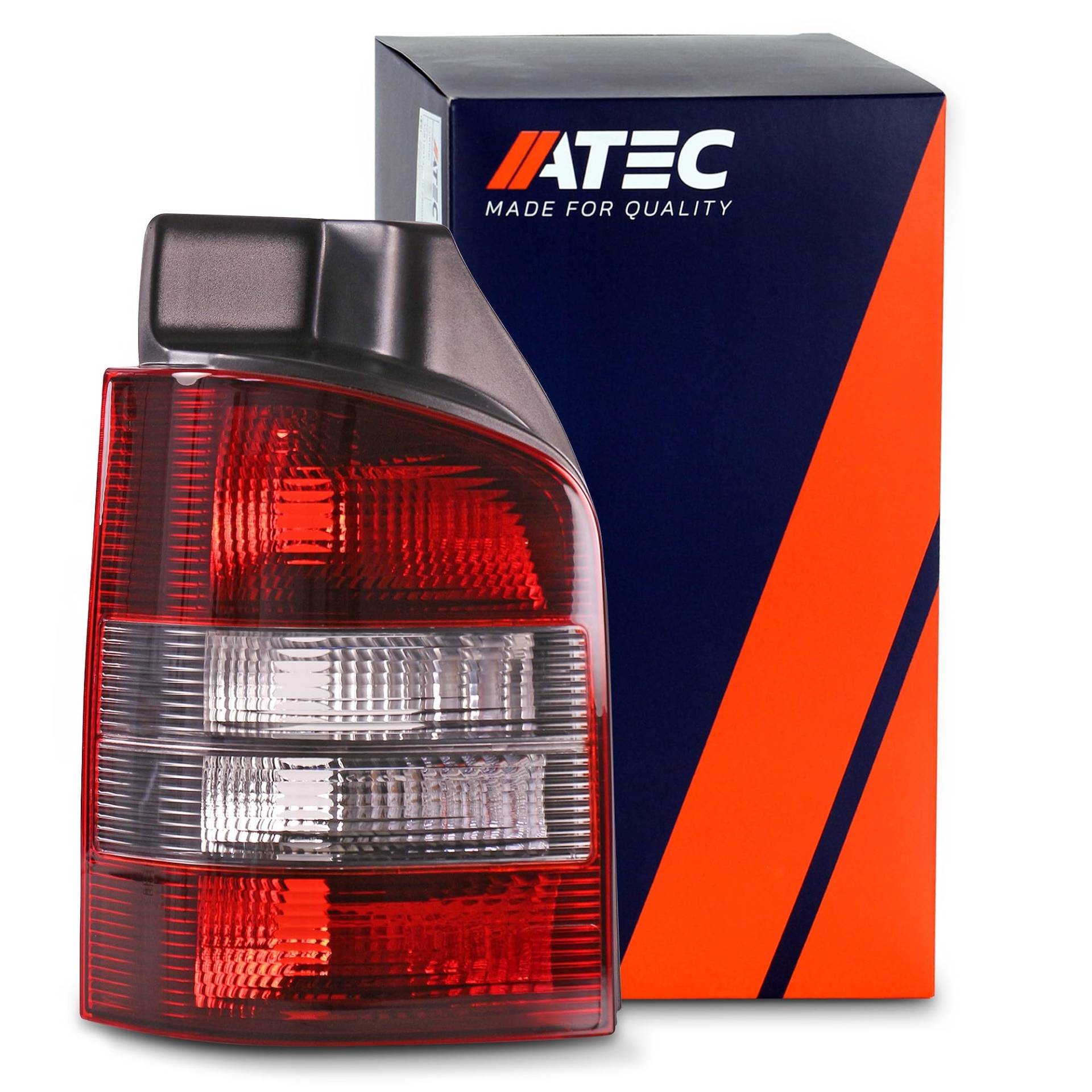 ATEC Germany 1x Heckleuchte links Blinker Kompatibel mit VW MULTIVAN T5 (7HM, 7HN, 7HF, 7EF, 7EM, 7EN), TRANSPORTER T5 Bus (7HB, 7HJ, 7EB, 7EJ), TRANSPORTER T5 Kasten (7HA, 7HH, 7EA, 7EH) von ATEC Germany