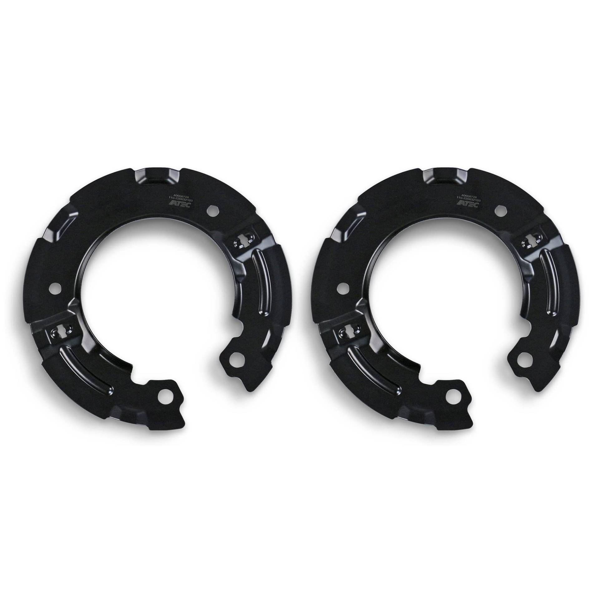 ATEC Germany 2x Ankerblech hinten links & rechts Spritzbelch Deckblech für Bremsscheibe Kompatibel mit BMW 1er (E81), 1er (E87), 1er (F20), 1er Coupe (E82), 3er (E90), 3er (F30, F80) von ATEC Germany