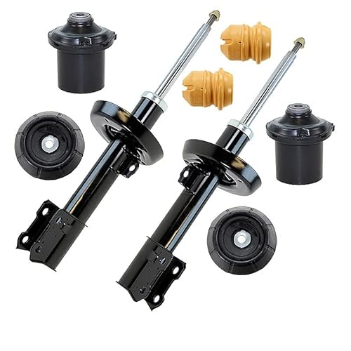 ATEC Germany 2x Gasdruck Stoßdämpfer Vorne Federbein Zweirohr inkl. Domlager & Staubschutzsatz, Kompatibel mit OPEL ASTRA G (T98)(F35)(F70) von ATEC Germany