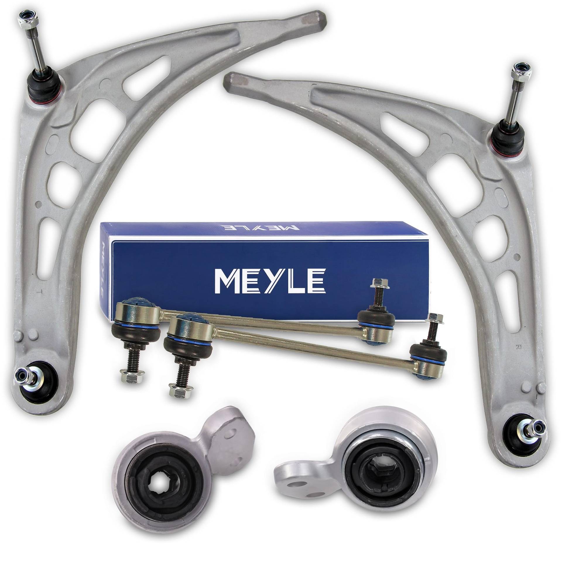 ATEC Germany 2x Querlenker Vorderachse vorne unten links & rechts mit Lager, 2x Koppelstange vorne für BMW 3er (E46), Z4 (E86) (E85) von ATEC Germany