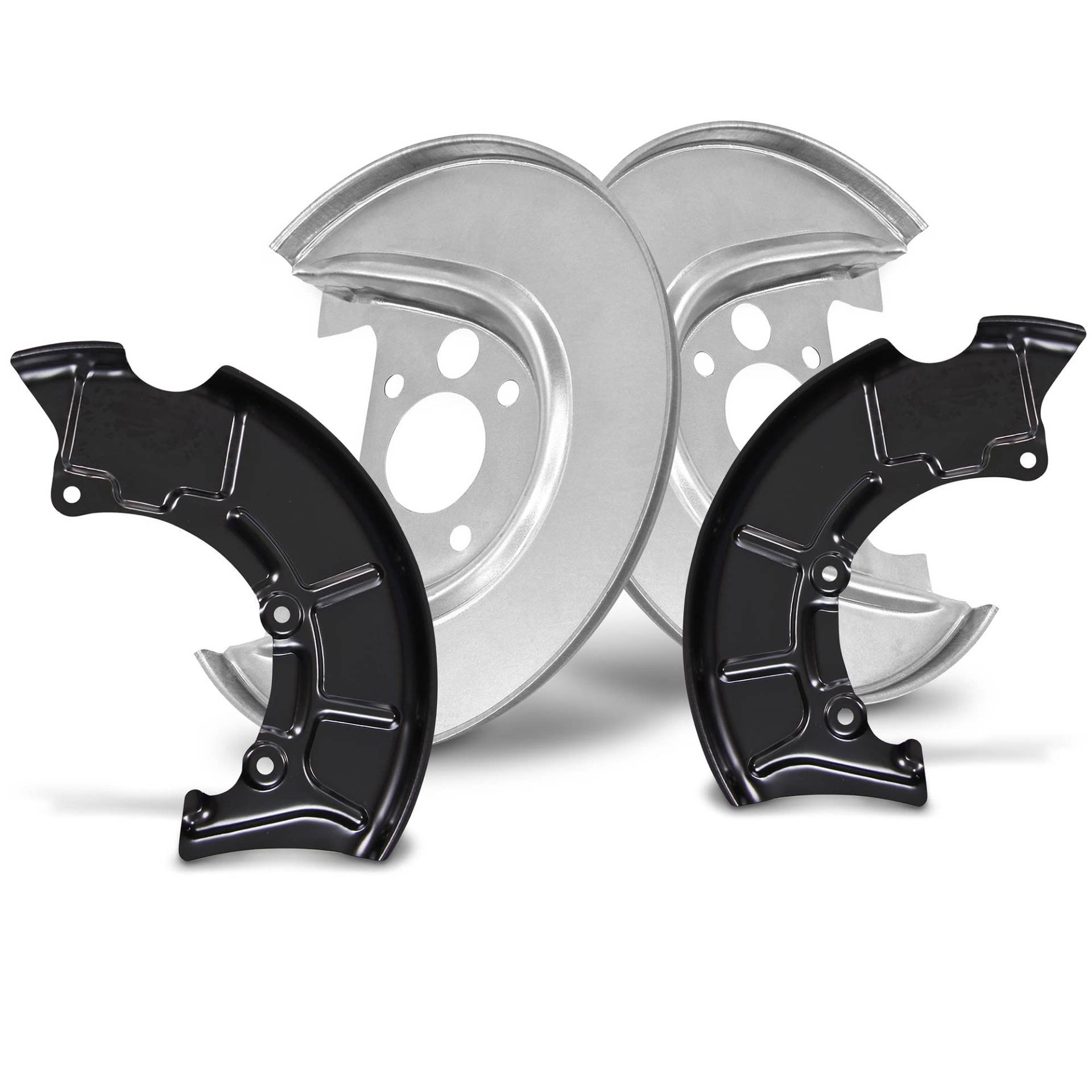 ATEC Germany 4x Ankerblech vorne & hinten Spritzbelch Deckblech für Bremsscheibe Kompatibel mit A udi A3 (8L1), SEAT LEON (1M1), TOLEDO (1M2), SKODA OCTAVIA 1, VW BORA (1J2) (1J6), GOLF 4, NEW BEETLE ATEC Germany 4x Ankerblech vorne & hinten Spritzbelch Deckblech für Bremsscheibe Kompatibel mit A udi A3 (8L1), SEAT LEON (1M1), TOLEDO (1M2), SKODA OCTAVIA 1, VW BORA (1J2) (1J6), GOLF 4, NEW BEETLE von ATEC Germany