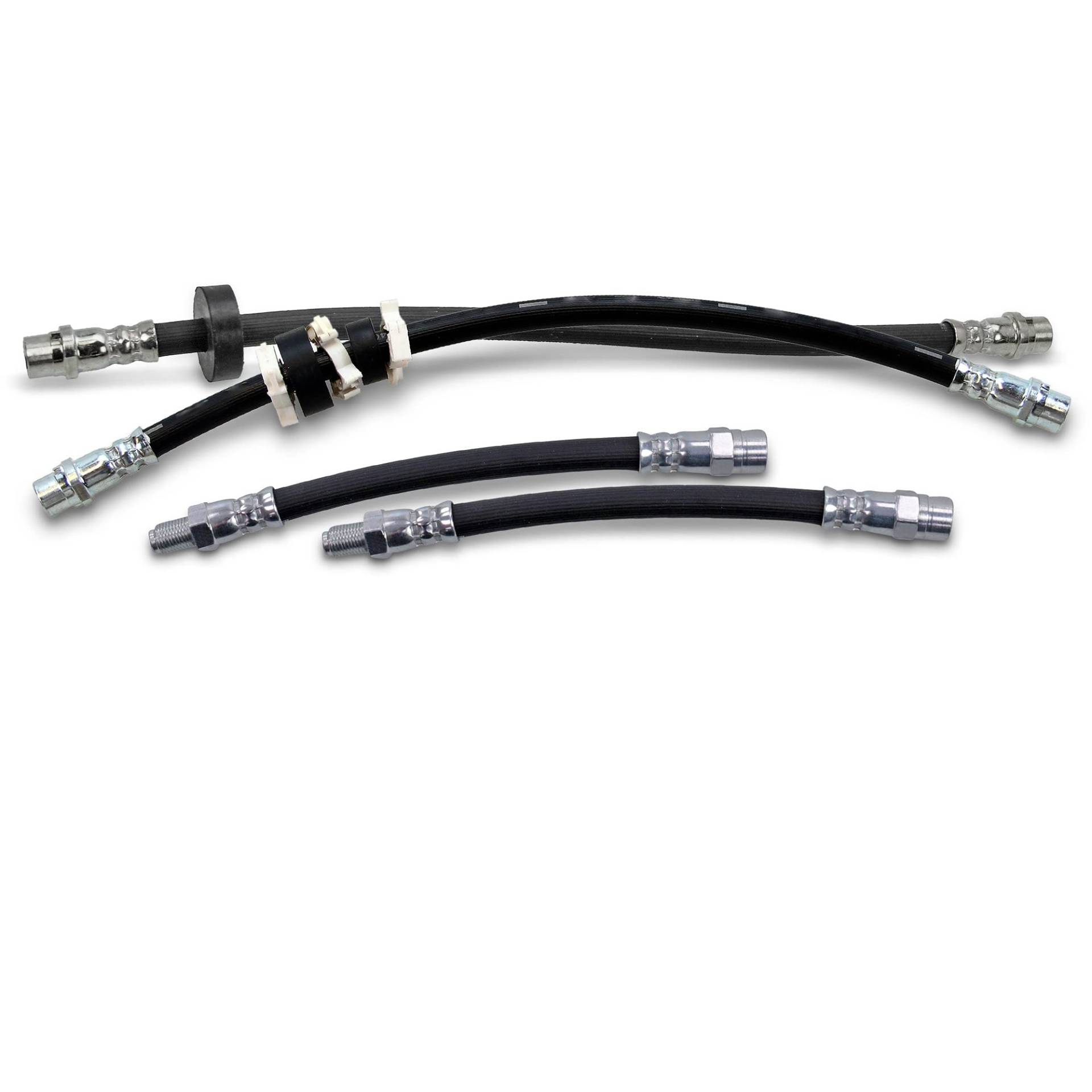 ATEC Germany 4x Bremsschlauch vorne 355mm & hinten Länge 185mm Kompatibel mit VW TRANSPORTER T4 ATEC Germany 4x Bremsschlauch vorne 355mm & hinten Länge 185mm Kompatibel mit VW TRANSPORTER T4 von ATEC Germany