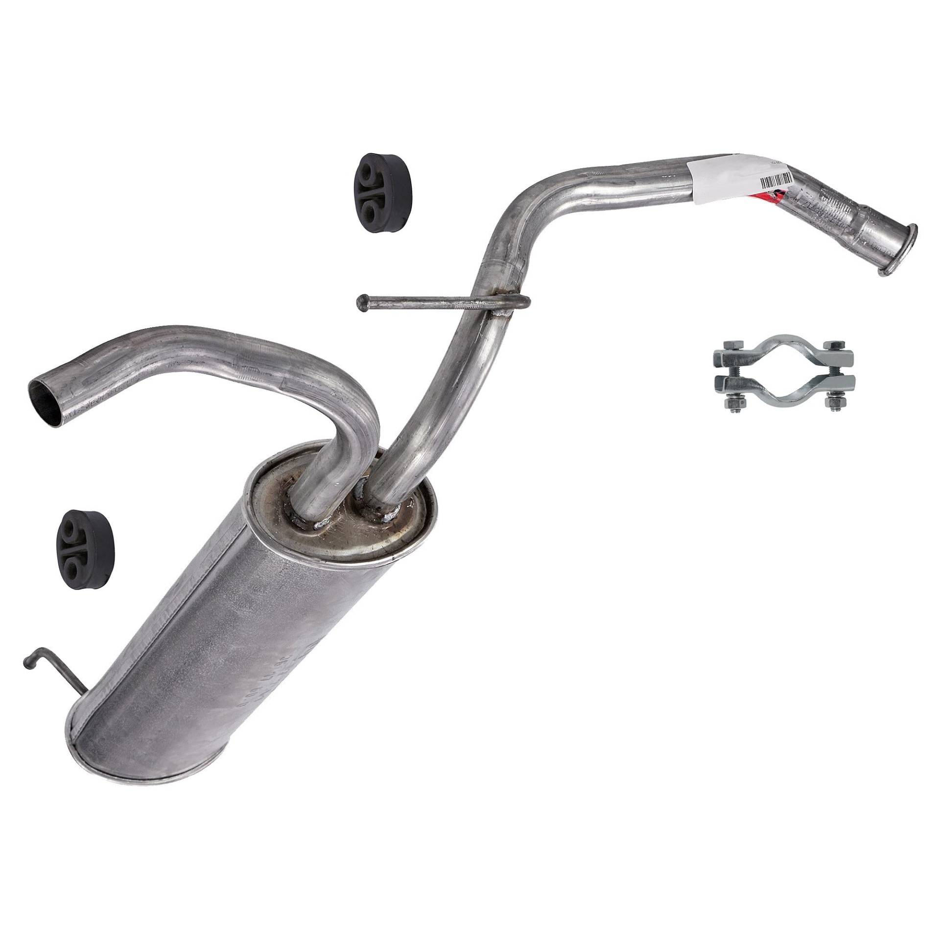 ATEC Germany Auspuff Schalldämpfer Set 1x Endschalldämpfer, mit Montagematerial Kompatibel mit CITROËN C1 (PM_, PN_), PEUGEOT 107 (PM_, PN_), TOYOTA AYGO (_B1_) von ATEC Germany