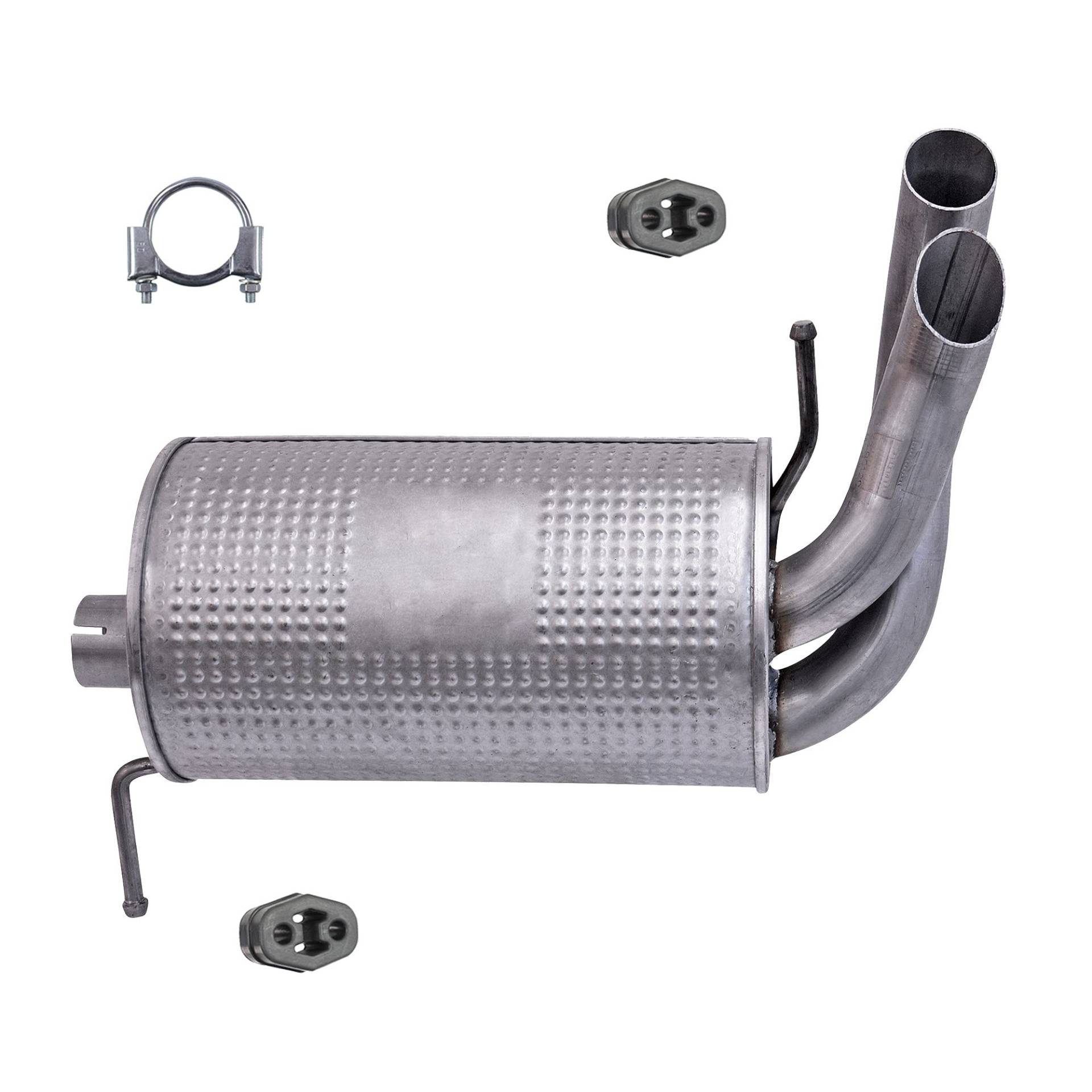 ATEC Germany Auspuff Schalldämpfer Set 1x Endschalldämpfer, mit Montagematerial Kompatibel mit FORD GALAXY I (WGR), SEAT ALHAMBRA (7V8, 7V9), VW SHARAN (7M8, 7M9, 7M6) von ATEC Germany