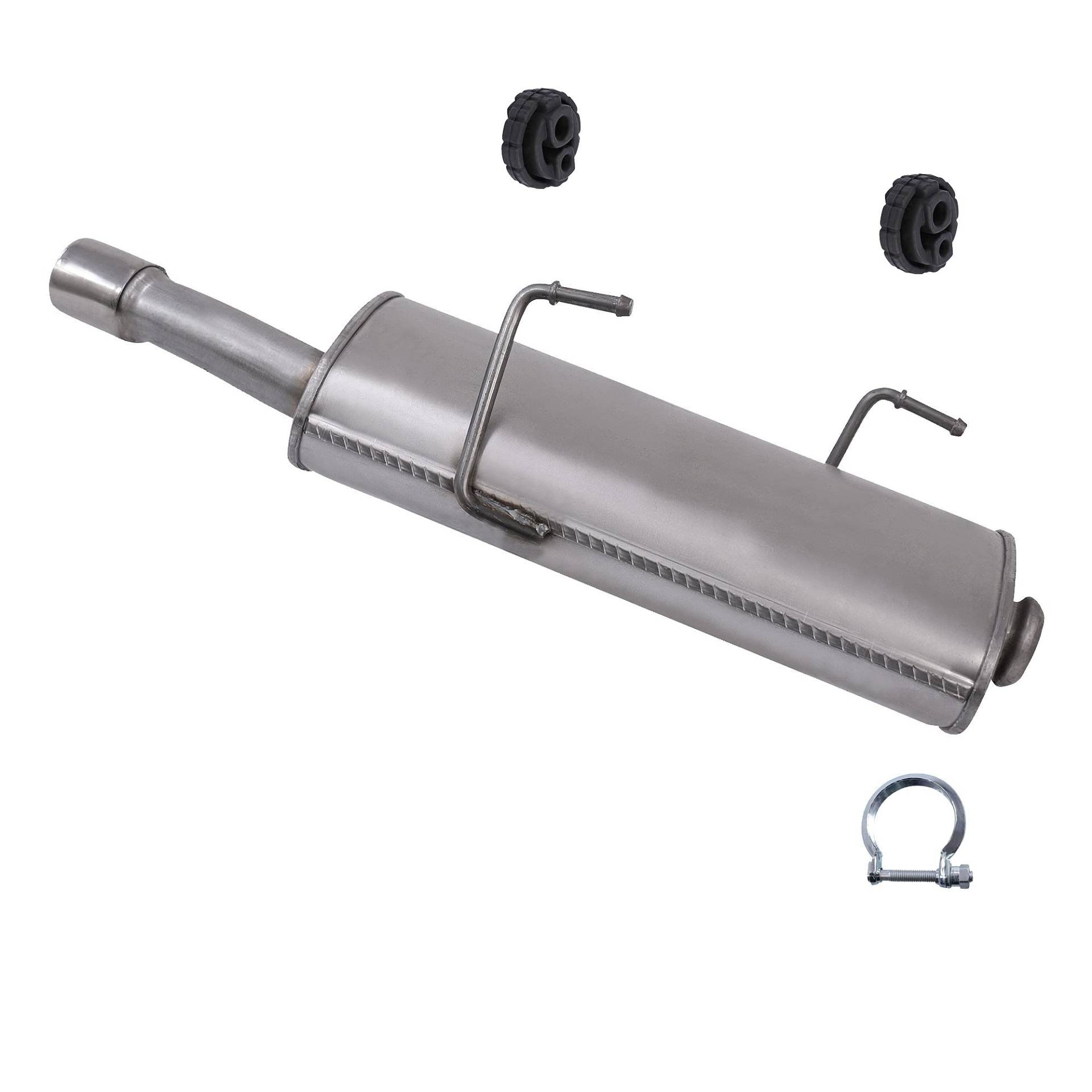 ATEC Germany Auspuff Schalldämpfer Set 1x Endschalldämpfer, mit Montagematerial Kompatibel mit PEUGEOT 206 CC (2D), 206 Schrägheck (2A/C), 206 SW (2E/K) von ATEC Germany