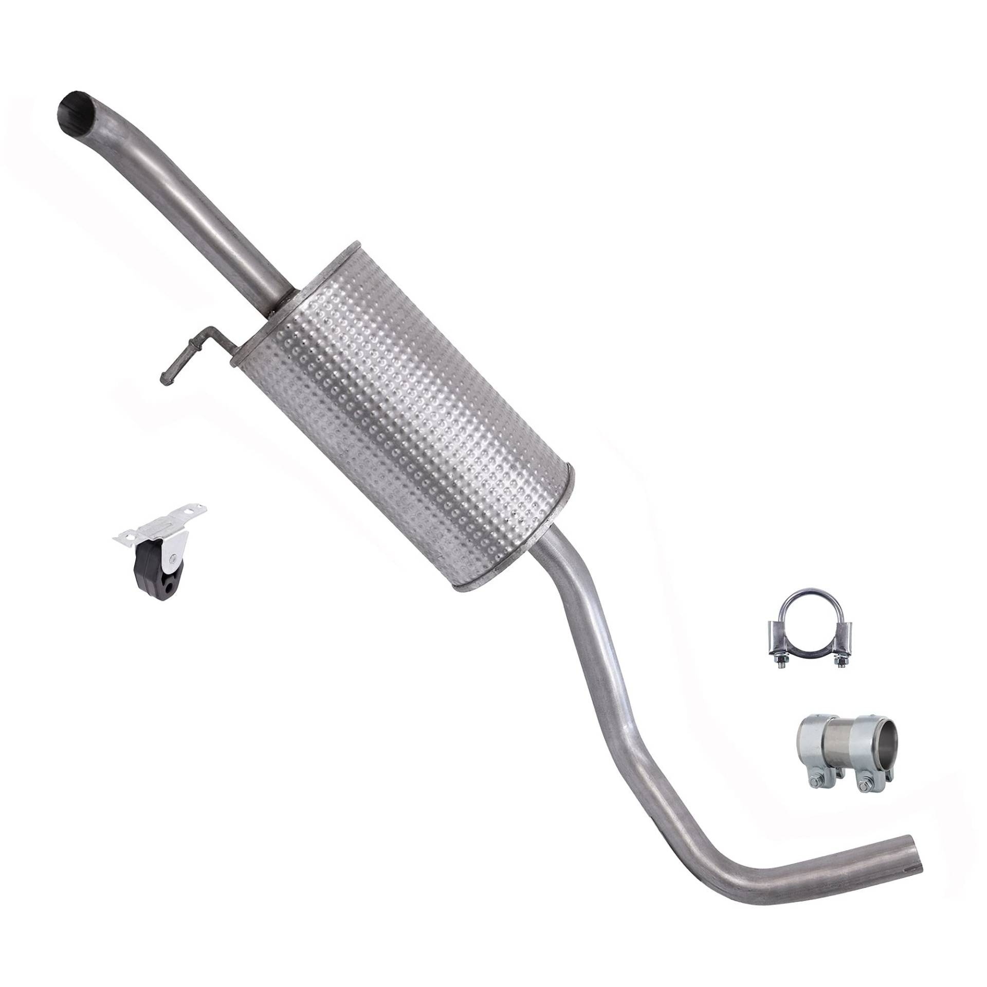 ATEC Germany Auspuff Schalldämpfer Set 1x Endschalldämpfer, mit Montagematerial von ATEC Germany