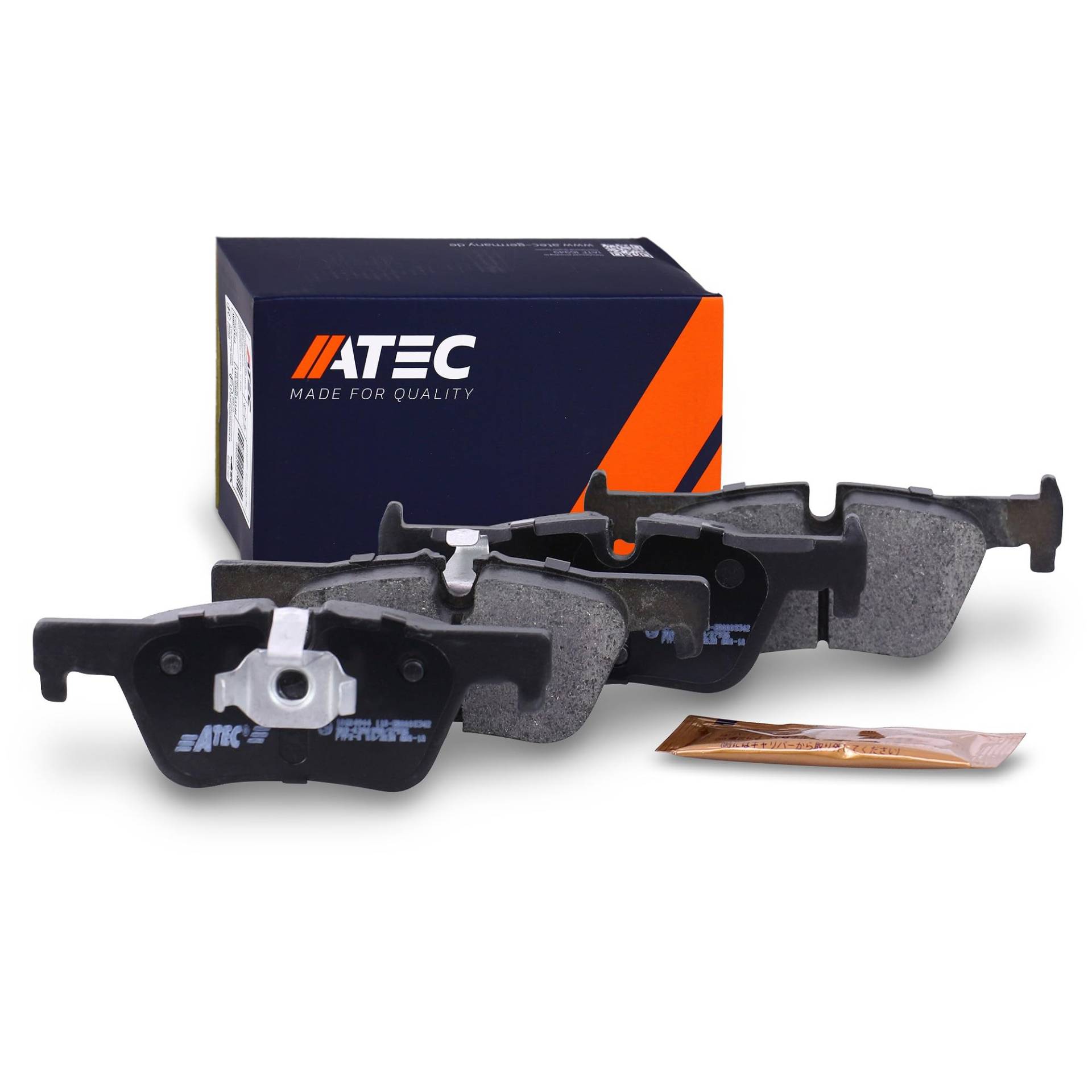 ATEC Germany Bremsbelagsatz Hinterachse, Bremsbeläge Bremsklötze hinten, 4 Stück ATEC Germany Bremsbelagsatz Hinterachse, Bremsbeläge Bremsklötze hinten, 4 Stück von ATEC Germany