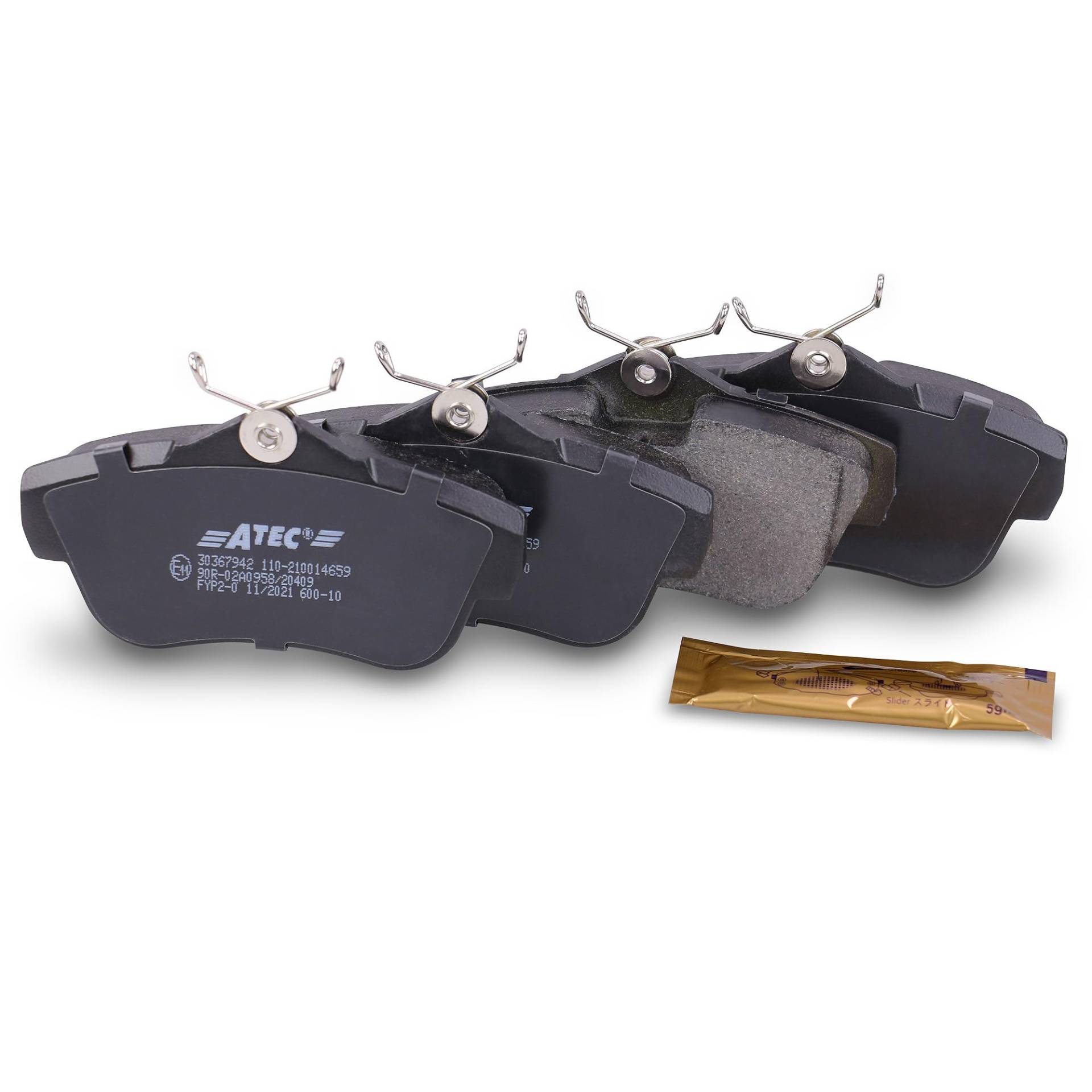 ATEC Germany Bremsbelagsatz Hinterachse, Bremsbeläge Bremsklötze hinten, 4 Stück ATEC Germany Bremsbelagsatz Hinterachse, Bremsbeläge Bremsklötze hinten, 4 Stück von ATEC Germany