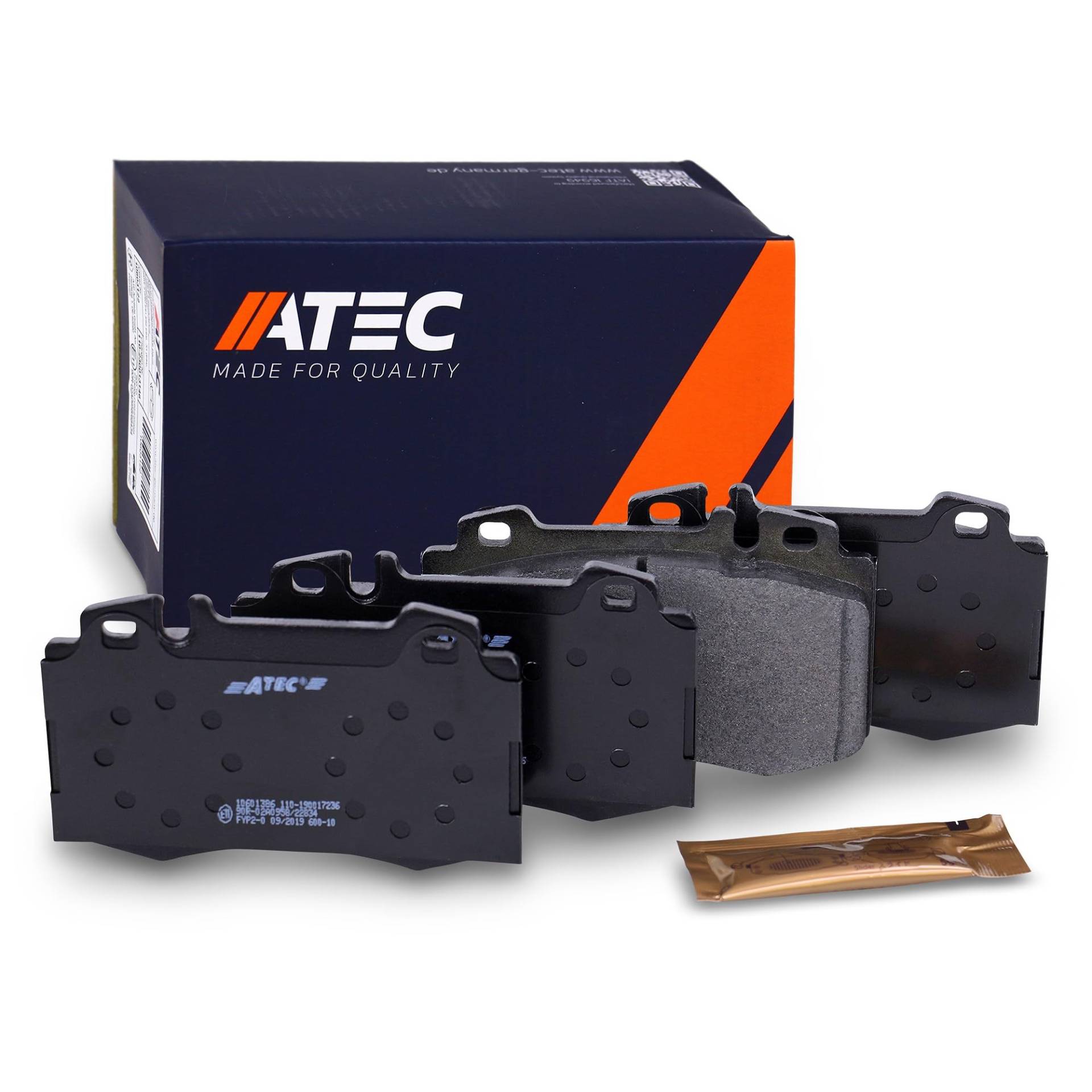 ATEC Germany Bremsbelagsatz Vorderachse, Bremsbeläge Bremsklötze vorne, 4 Stück ATEC Germany Bremsbelagsatz Vorderachse, Bremsbeläge Bremsklötze vorne, 4 Stück von ATEC Germany