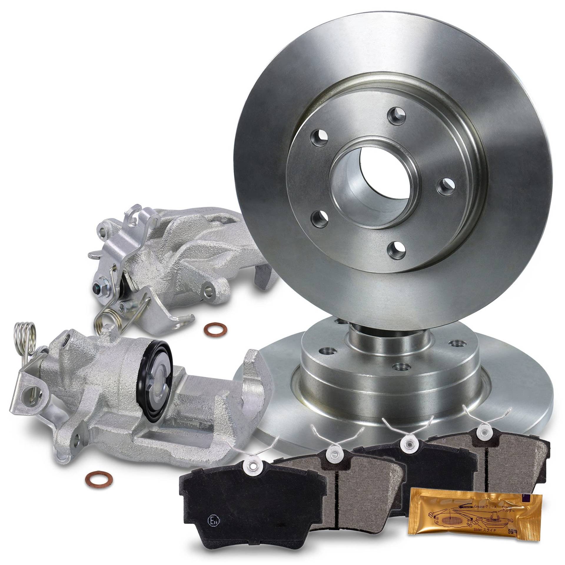 ATEC Germany Bremsenset Hinterachse inkl. Bremsscheiben Ø 280 mm Voll + Bremsbeläge Hinten & Bremssattel Hinten Kompatibel mit NISSAN PRIMASTAR Bus (X83), OPEL VIVARO A (X83), RENAULT TRAFIC II von ATEC Germany