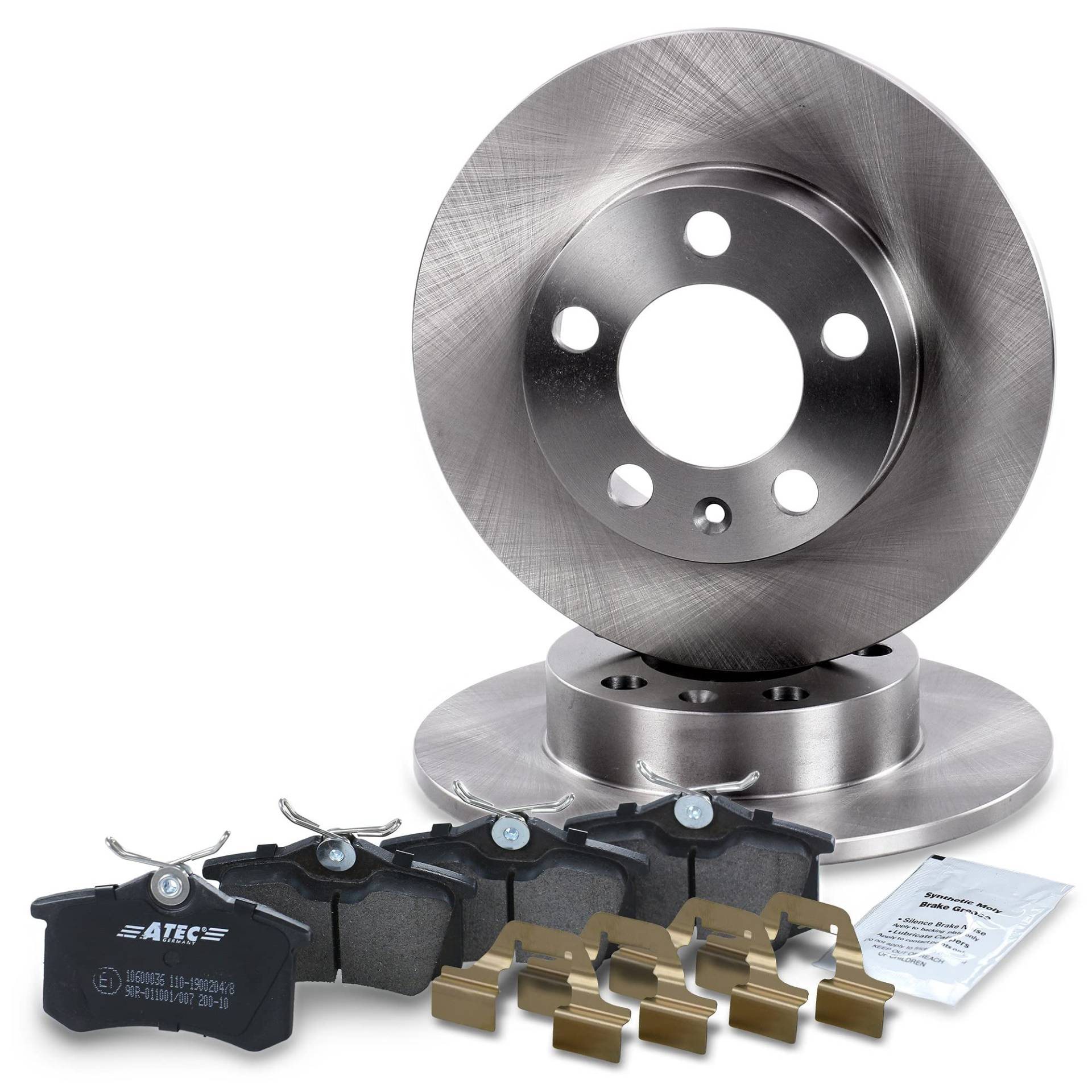 ATEC Germany Bremsenset Hinterachse inkl. Bremsscheiben Ø 230 mm Voll + Bremsbeläge Hinten ATEC Germany Bremsenset Hinterachse inkl. Bremsscheiben Ø 230 mm Voll + Bremsbeläge Hinten von ATEC Germany