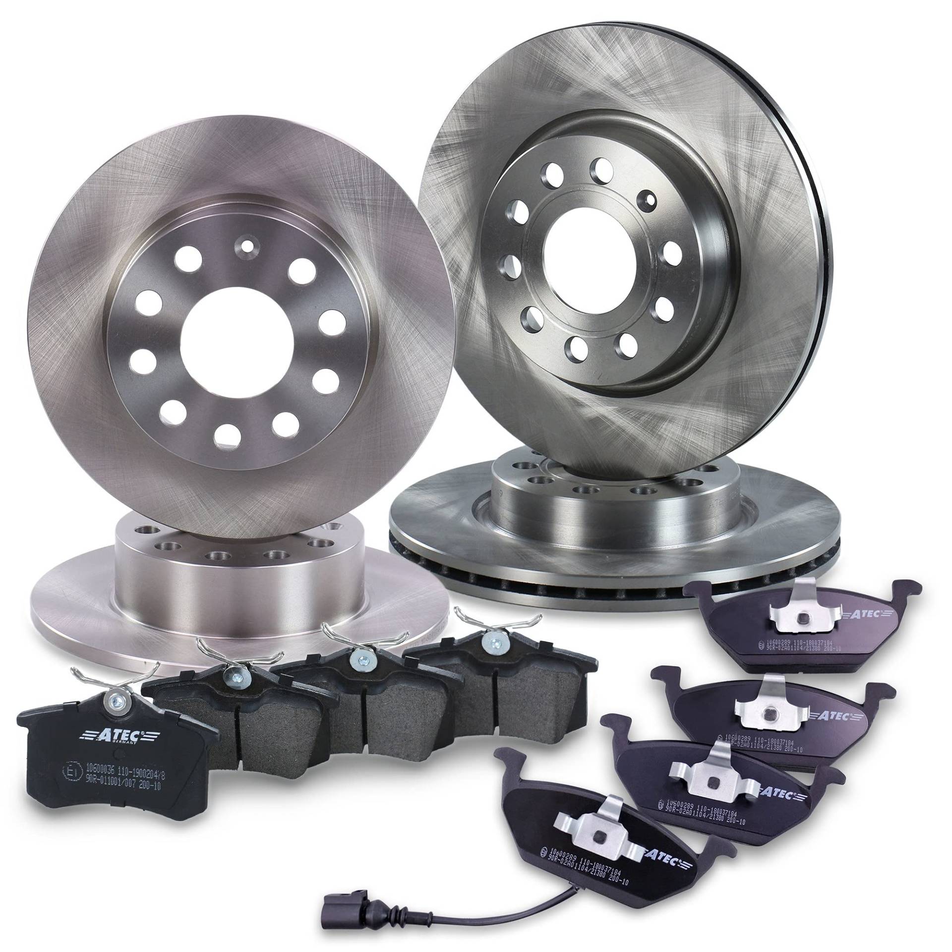 ATEC Germany Bremsenset inkl. Bremsscheiben Vorne Ø 280 mm Belüftet + Hinten Ø 253 mm Voll + Bremsbeläge Vorne & Hinten ATEC Germany Bremsenset inkl. Bremsscheiben Vorne Ø 280 mm Belüftet + Hinten Ø 253 mm Voll + Bremsbeläge Vorne & Hinten von ATEC Germany