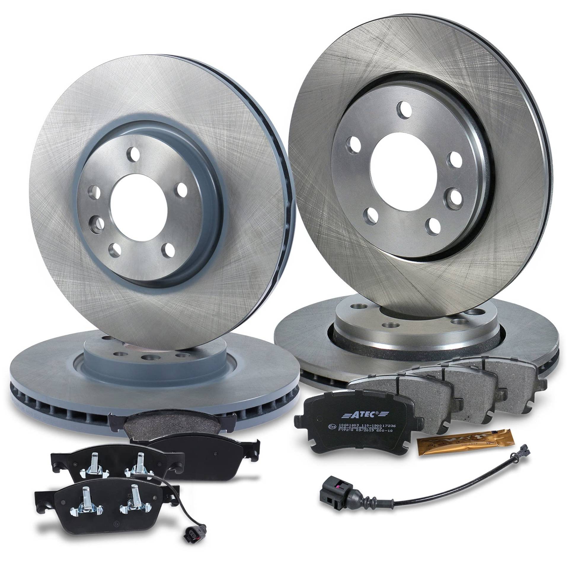 ATEC Germany Bremsenset inkl. Bremsscheiben Vorne Ø 340 mm Belüftet + Hinten Ø 294 mm Belüftet + Bremsbeläge Vorne & Hinten ATEC Germany Bremsenset inkl. Bremsscheiben Vorne Ø 340 mm Belüftet + Hinten Ø 294 mm Belüftet + Bremsbeläge Vorne & Hinten von ATEC Germany