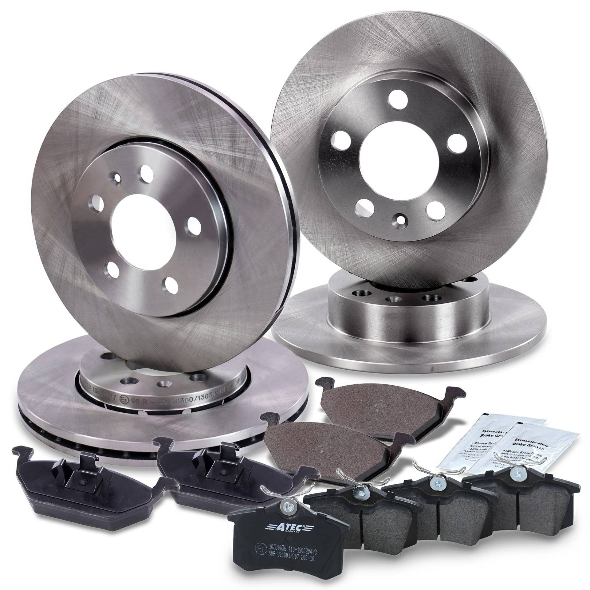 ATEC Germany Bremsenset inkl. Bremsscheiben Vorne Ø 256 mm Belüftet + Hinten Ø 256 mm Voll + Bremsbeläge Vorne & Hinten ATEC Germany Bremsenset inkl. Bremsscheiben Vorne Ø 256 mm Belüftet + Hinten Ø 256 mm Voll + Bremsbeläge Vorne & Hinten von ATEC Germany