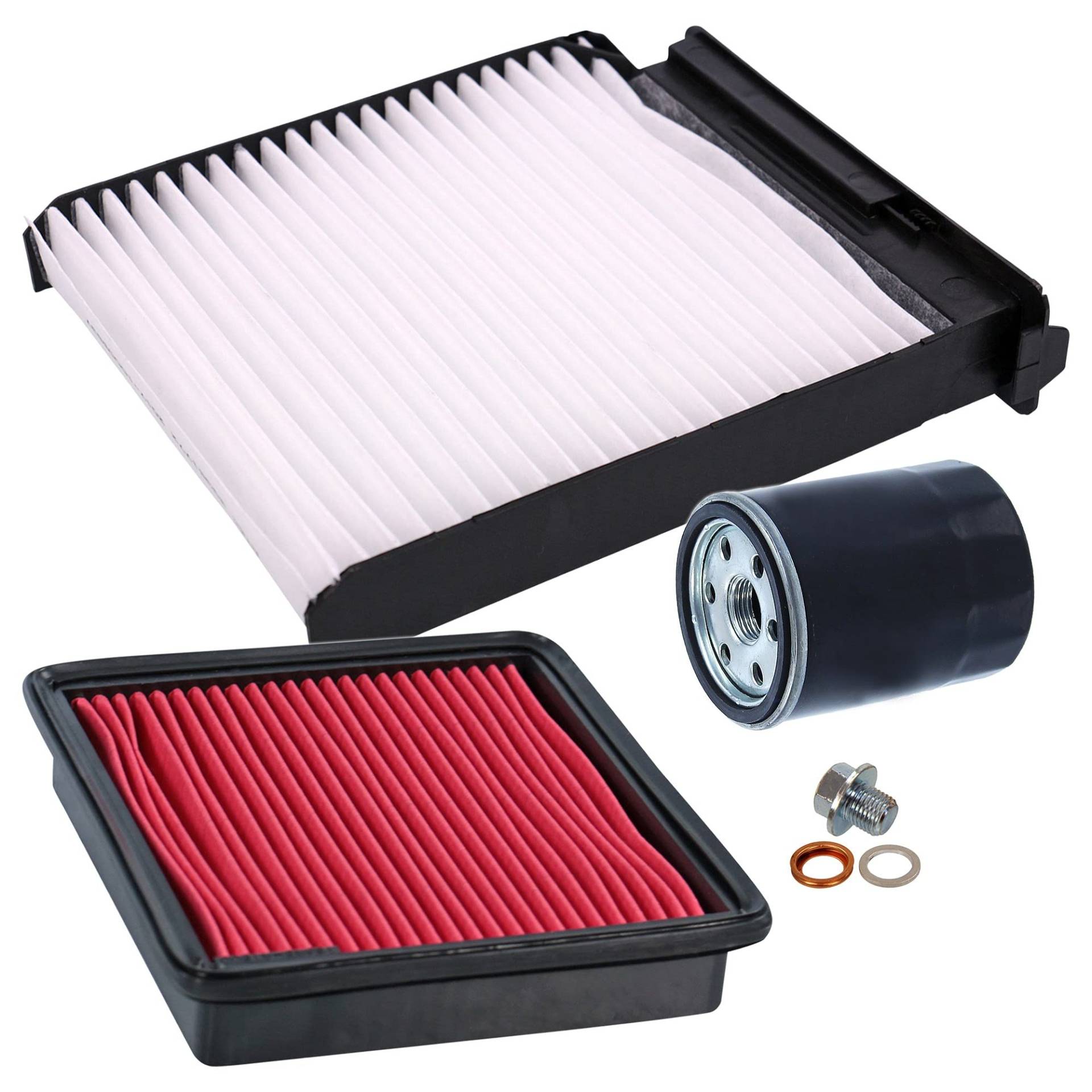 ATEC Germany Inspektionspaket Filterset mit 1x Ölfilter; 1x Luftfilter; 1x Innenraumfilter; 1x Ölablassschraube inkl. Dichtring ATEC Germany Inspektionspaket Filterset mit 1x Ölfilter; 1x Luftfilter; 1x Innenraumfilter; 1x Ölablassschraube inkl. Dichtring von ATEC Germany