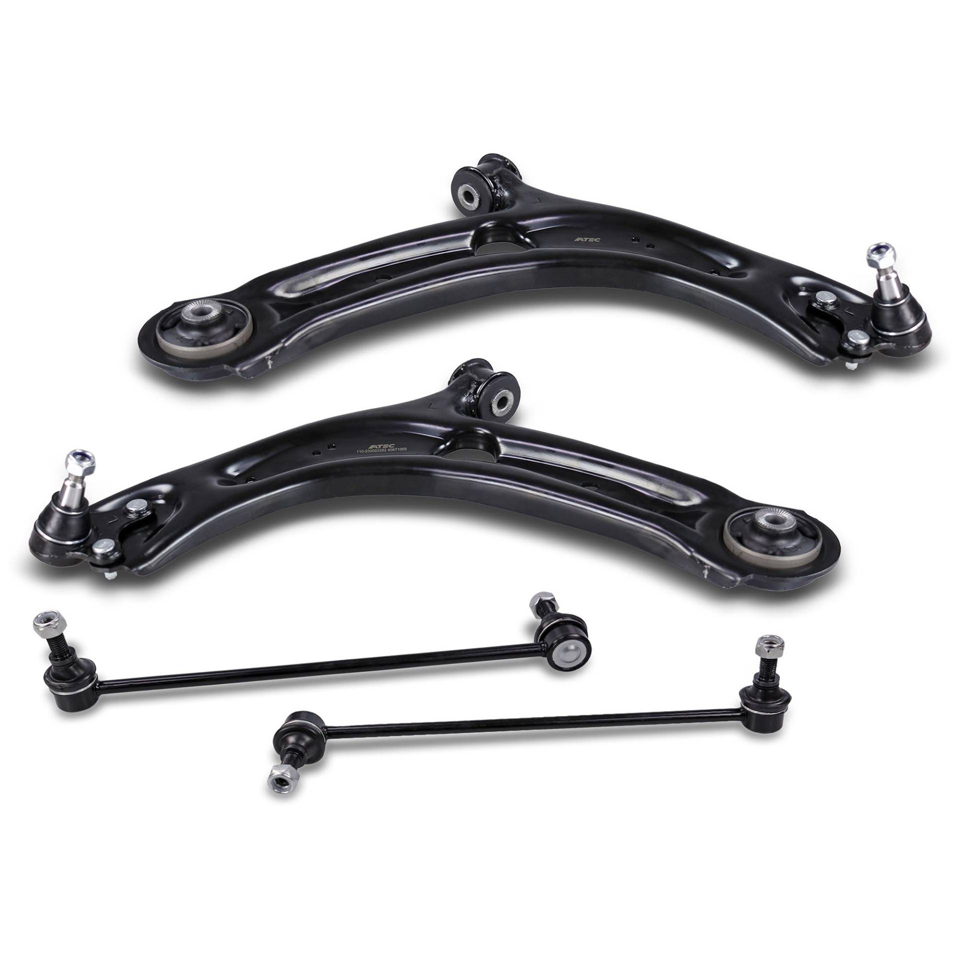 ATEC Germany Querlenkersatz - 2x Querlenker mit Traggelenk vorne, 2x Koppelstange vorne Kompatibel mit A udi Q3, SEAT ATECA, SKODA KODIAQ, KAROQ, SUPERB 3, VW PASSAT B8, TOURAN, TIGUAN ATEC Germany Querlenkersatz - 2x Querlenker mit Traggelenk vorne, 2x Koppelstange vorne Kompatibel mit A udi Q3, SEAT ATECA, SKODA KODIAQ, KAROQ, SUPERB 3, VW PASSAT B8, TOURAN, TIGUAN von ATEC Germany