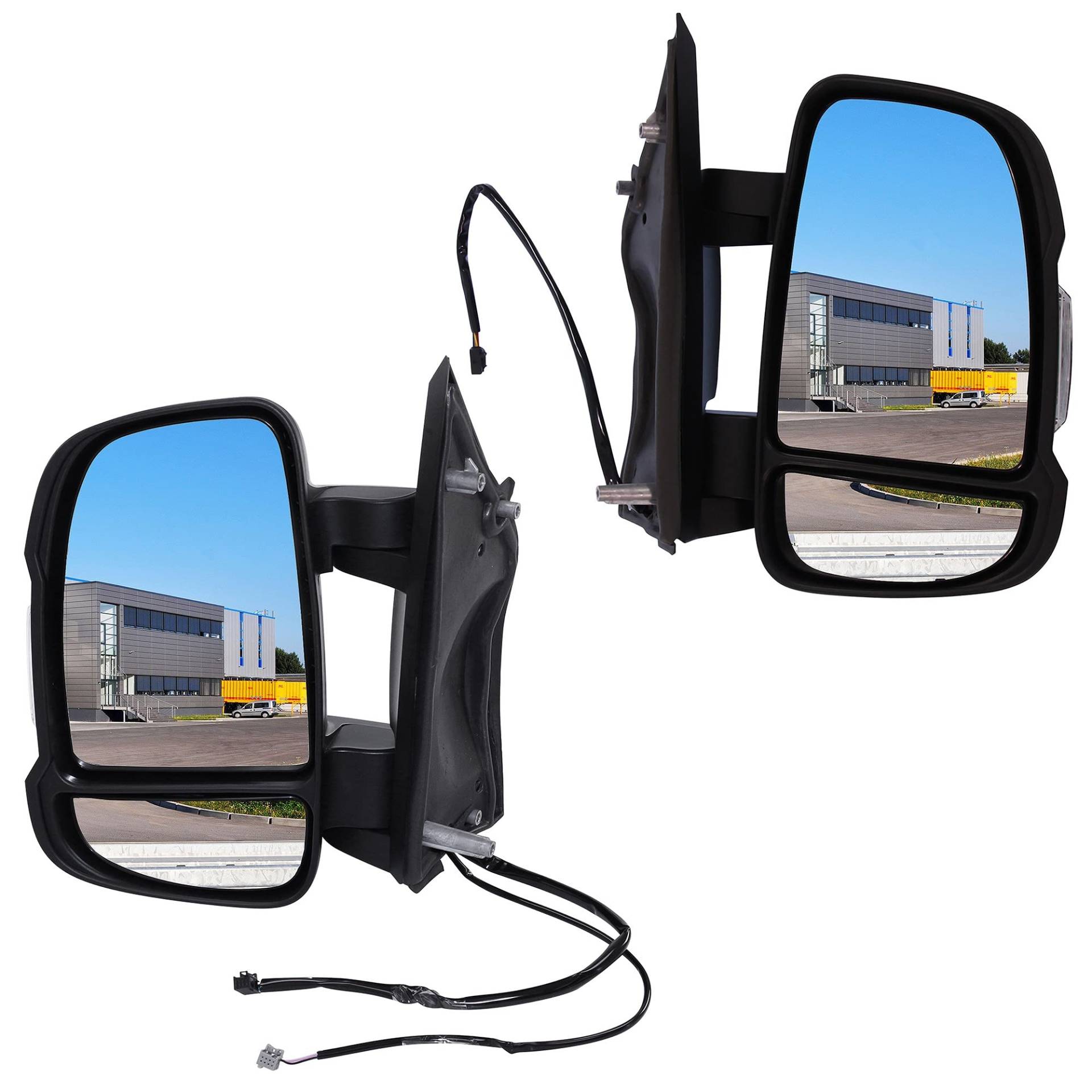 BESTPRICE 2x Außenspiegel links & rechts beheizt mit Blinklicht Seitenspiegel mit Weitwinkelspiegel & TemperatursensorKompatibel mit CITROËN JUMPER Bus, JUMPER Kasten, JUMPER Pritsche, FIAT DUCATO Bus BESTPRICE 2x Außenspiegel links & rechts beheizt mit Blinklicht Seitenspiegel mit Weitwinkelspiegel & TemperatursensorKompatibel mit CITROËN JUMPER Bus, JUMPER Kasten, JUMPER Pritsche, FIAT DUCATO Bus von BESTPRICE