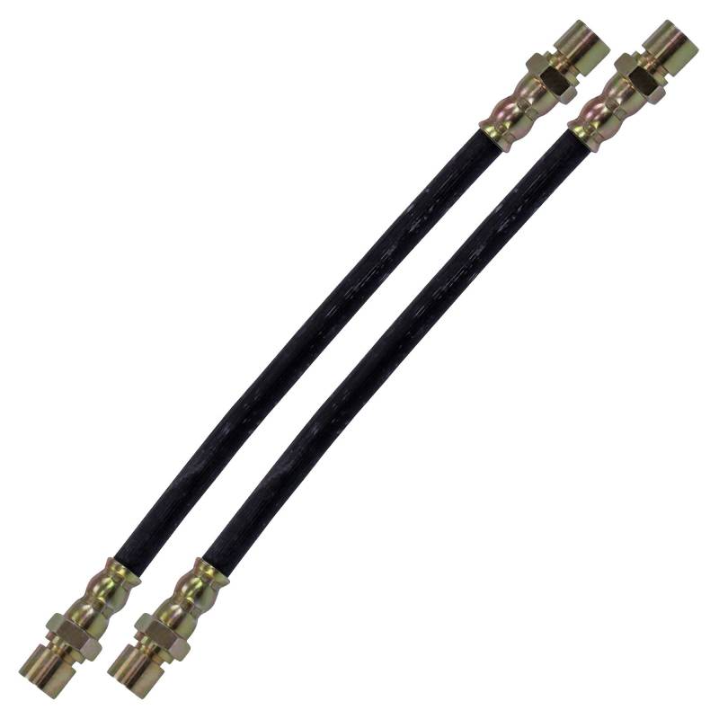BESTPRICE 2x Bremsschlauch hinten Kompatibel mit VW TRANSPORTER T2 Kasten, TRANSPORTER T1Kasten (21, 23), TRANSPORTER T2 Pritsche, KAEFER Cabriolet (15), KAEFER, TRANSPORTER T2 Bus von BESTPRICE