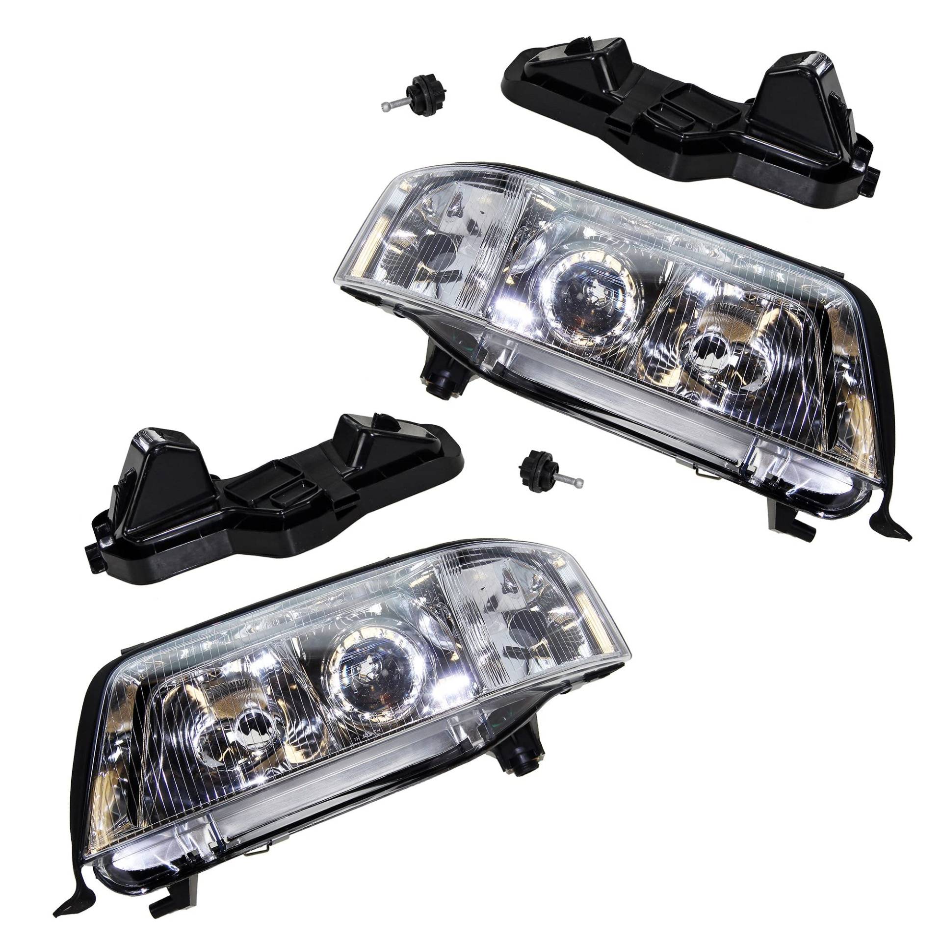 BESTPRICE 2x Hauptscheinwerfer vorne links + rechts Frontscheinwerfer, Kompatibel mit AUDI A6 C5 (4B2), A6 C5 Avant (4B5) von ENVA MADE FOR QUALITY