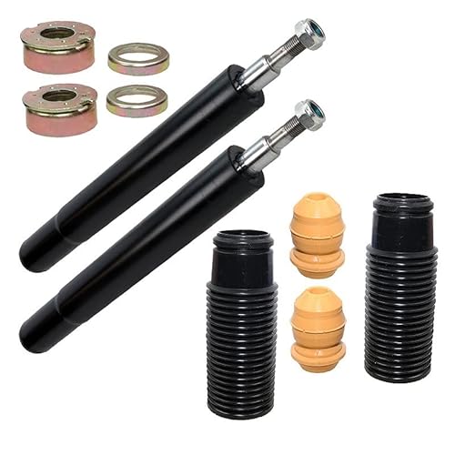 BESTPRICE 2x Öldruck Stoßdämpfer Vorne Federbein inkl Staubschutzsatz Staubschutzkappen, Kompatibel mit VW CADDY 1 (14), GOLF 1, JETTA I (16), SCIROCCO (53)(53B) von BESTPRICE