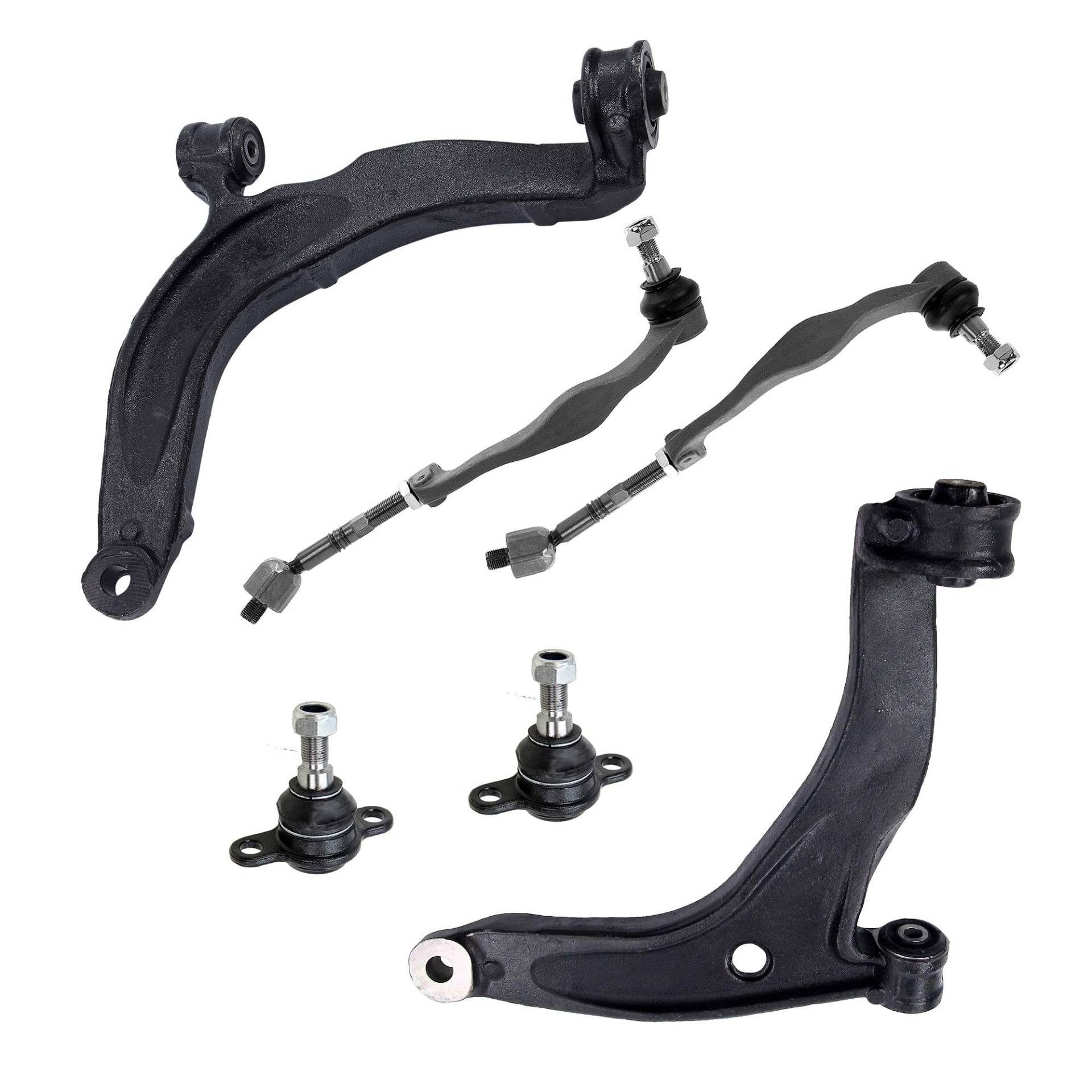 BESTPRICE 2x Querlenker Vorderachse vorne unten links & rechts mit Traggelenk, 2x Spurstange Kompatibel mit VW MULTIVAN T5, TRANSPORTER T5 BESTPRICE 2x Querlenker Vorderachse vorne unten links & rechts mit Traggelenk, 2x Spurstange Kompatibel mit VW MULTIVAN T5, TRANSPORTER T5 von BESTPRICE