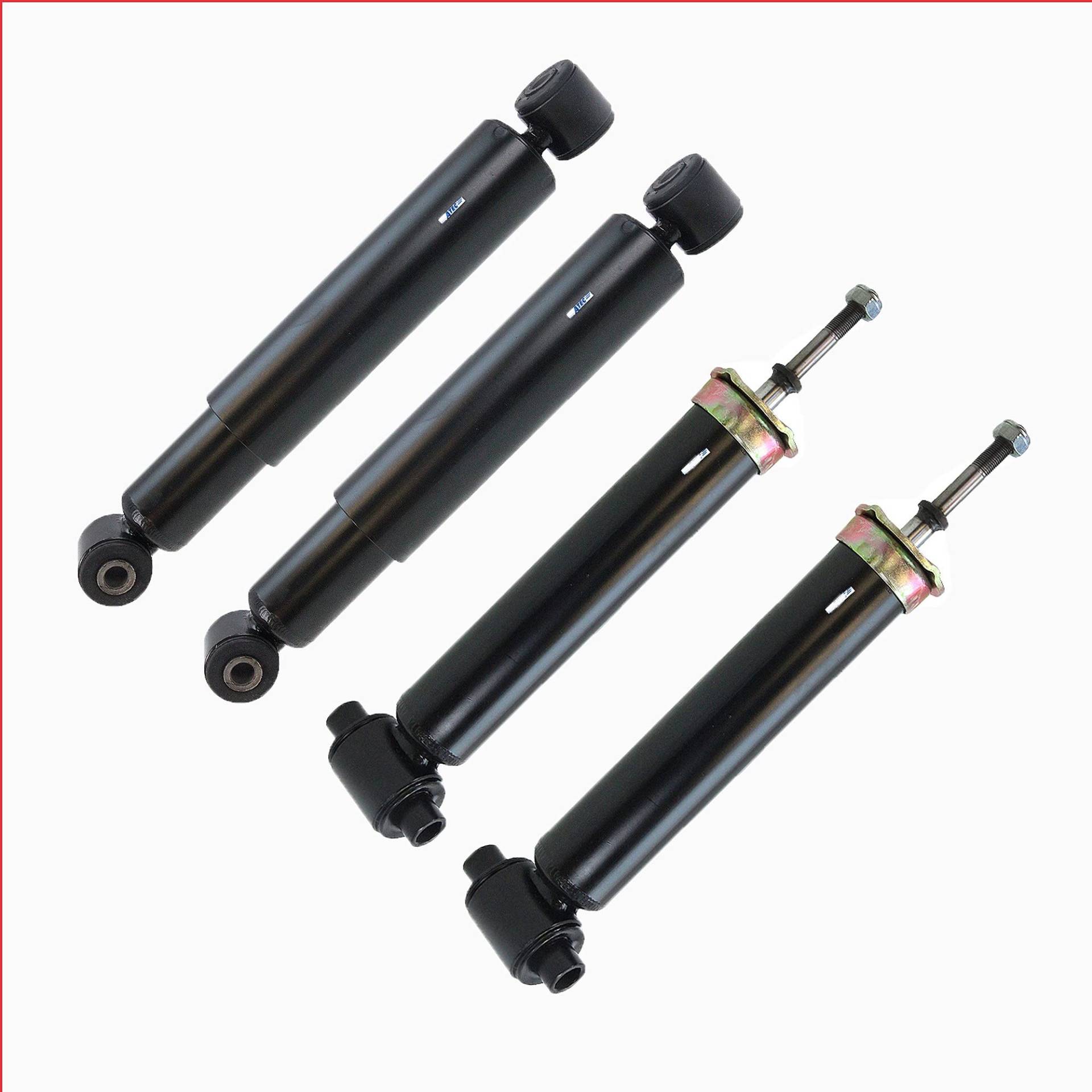 BESTPRICE 4x Öldruck Stoßdämpfer Vorne und Hinten Federbein inkl. Domlager & Staubschutzsatz, Kompatibel mit VW TRANSPORTER T3 BESTPRICE 4x Öldruck Stoßdämpfer Vorne und Hinten Federbein inkl. Domlager & Staubschutzsatz, Kompatibel mit VW TRANSPORTER T3 von BESTPRICE
