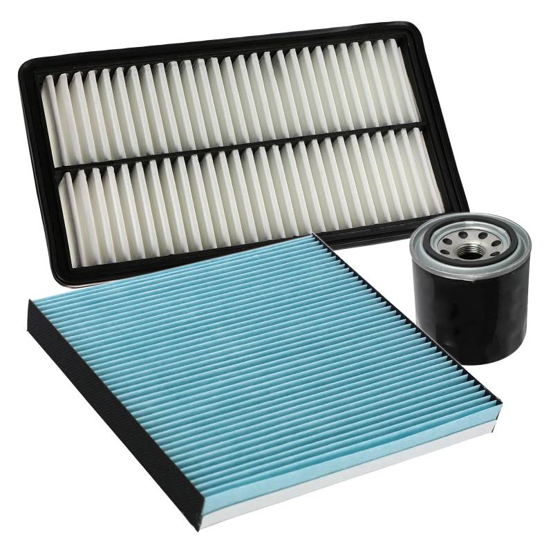 BESTPRICE Inspektionspaket Filterset mit 1x Luftfilter, 1x Innenraumfilter, 1x Ölfilter Kompatibel mit MAZDA 6 Hatchback (GG) Hatchback (GH)Kombi (GH) Station Wagon (GY)Stufenheck (GG)Stufenheck (GH) von ATEC Germany