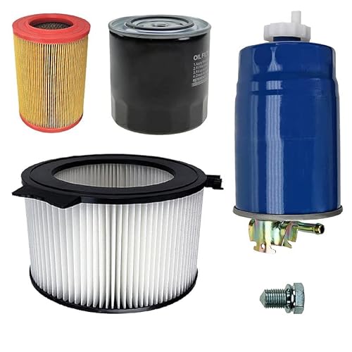 Inspektionspaket SET B 1x Luftfilter 1x Innenraumfilter (Pollenfilter) 1x Ölfilter 1x Kraftstofffilter 1x Ölablass-Schraube 1x Dichtring für Ölablass-Schraube von BESTPRICE