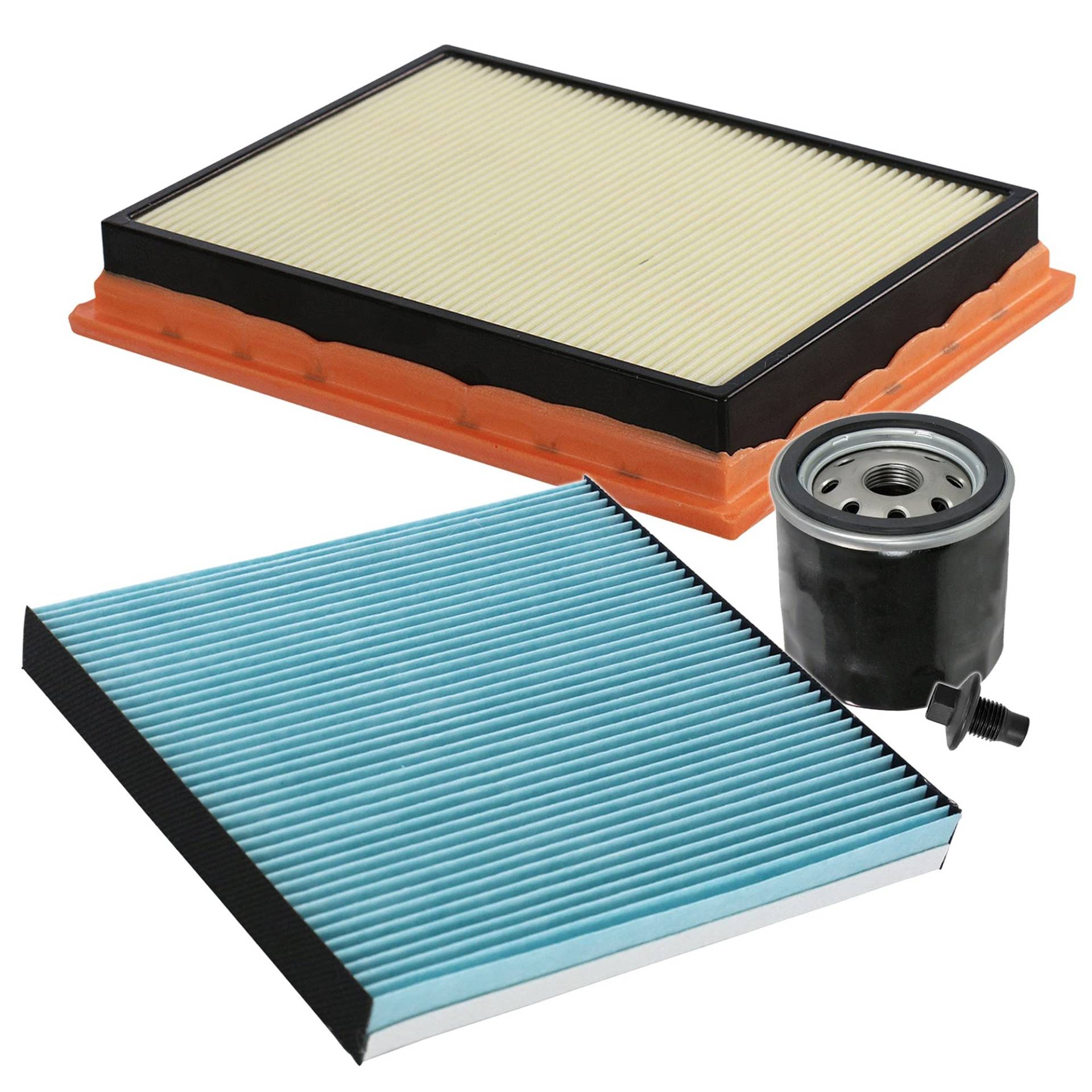 Inspektionspaket SET A 1x Ölfilter 1x Luftfilter 1x Innenraumfilter 1x Ölablass-Schraube 1x Dichtring für Ölablass-Schraube von BESTPRICE