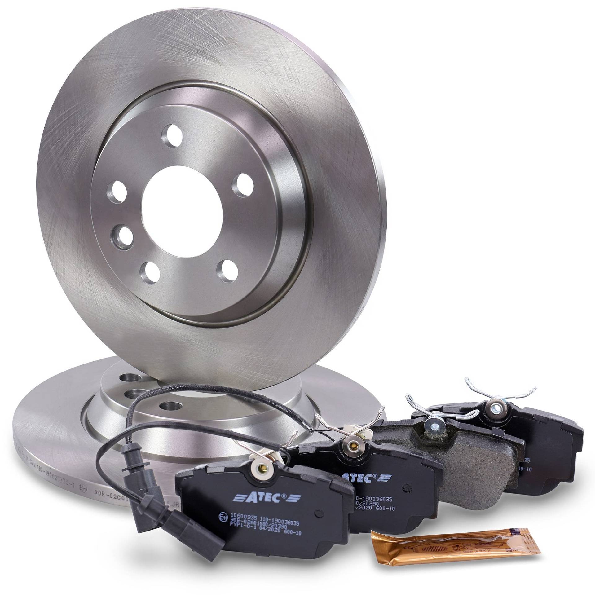 BESTPRICE Bremsenset Hinterachse inkl. Bremsscheiben Ø 294 mm Voll + Bremsbeläge hinten von BESTPRICE