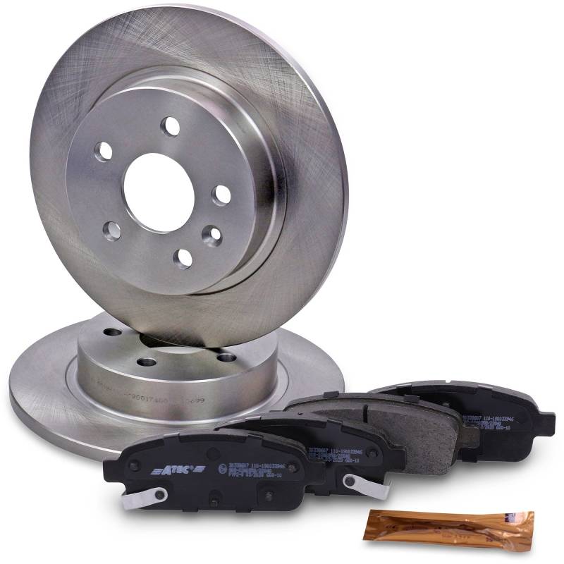 BESTPRICE Bremsenset Hinterachse inkl. Bremsscheiben Ø 268 mm Voll + Bremsbeläge hinten von BESTPRICE