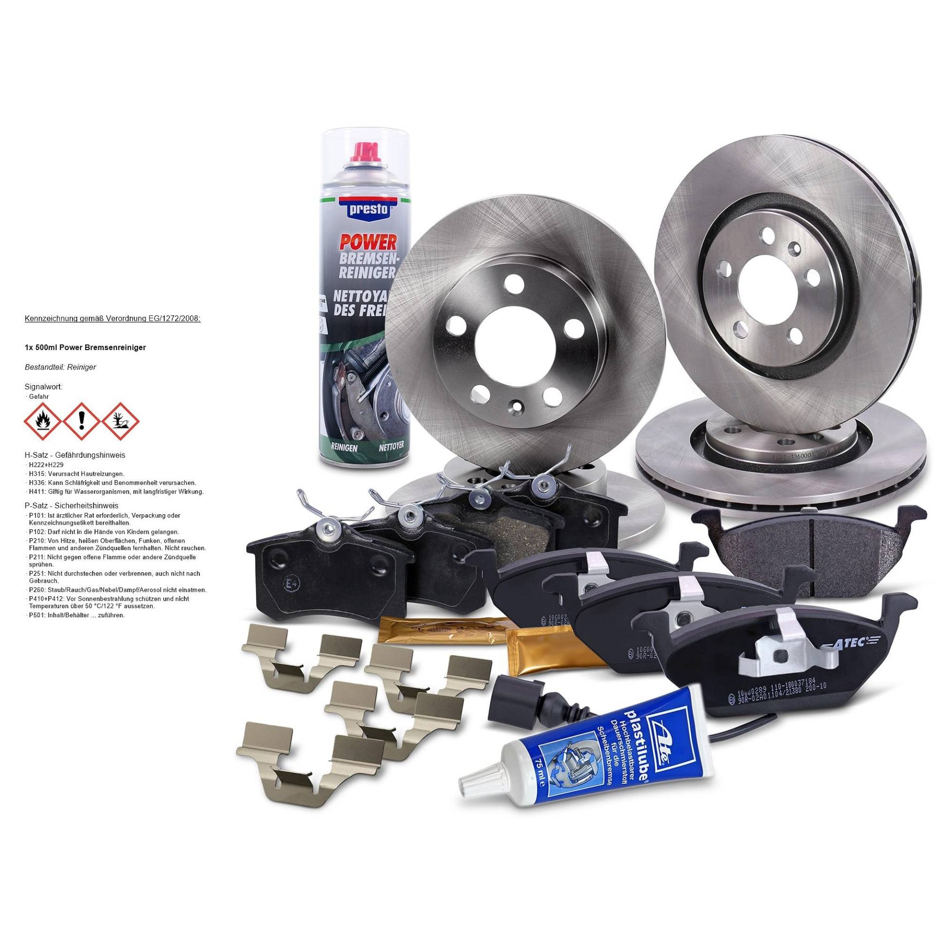 BESTPRICE Bremsenset inkl. Bremsscheiben vorne Ø 280 mm Belüftet + hinten Ø 230 mm Voll + Bremsbeläge vorne und hinten BESTPRICE Bremsenset inkl. Bremsscheiben vorne Ø 280 mm Belüftet + hinten Ø 230 mm Voll + Bremsbeläge vorne und hinten von BESTPRICE