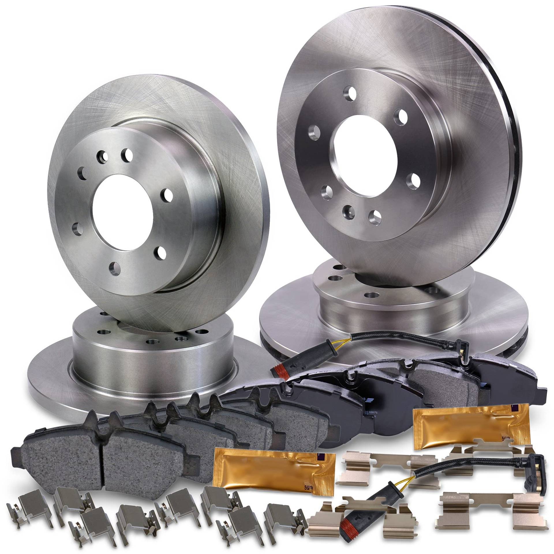 BESTPRICE Bremsenset inkl. Bremsscheiben vorne Ø 300 mm + hinten Ø 298 mm + Bremsbeläge vorne und hinten + Verschleißkontakt BESTPRICE Bremsenset inkl. Bremsscheiben vorne Ø 300 mm + hinten Ø 298 mm + Bremsbeläge vorne und hinten + Verschleißkontakt von BESTPRICE