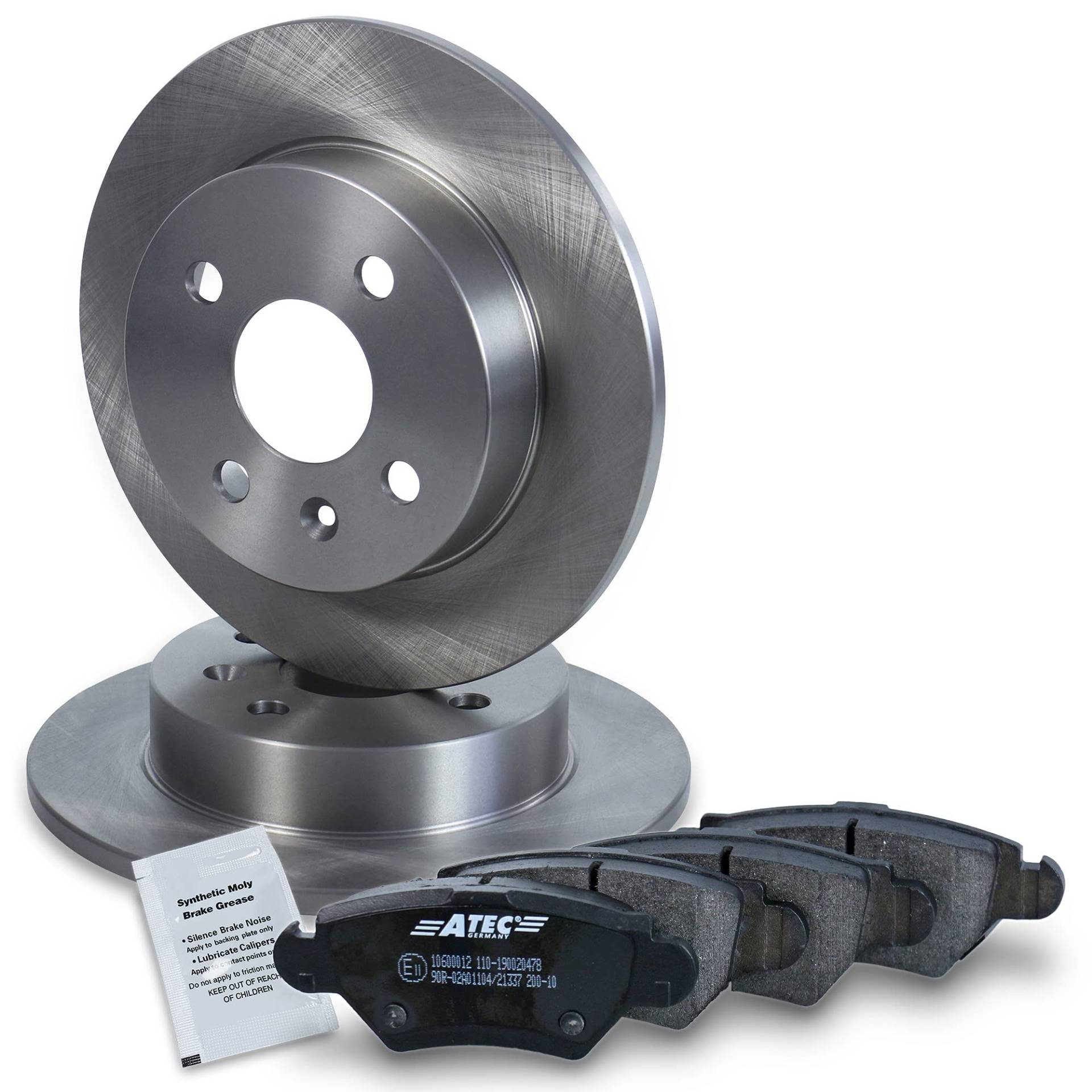 ATEC Bremsscheiben Voll mit Bremsbeläge Bremsklötze Hinten, Ø240 mm ATEC Bremsscheiben Voll mit Bremsbeläge Bremsklötze Hinten, Ø240 mm von ATEC