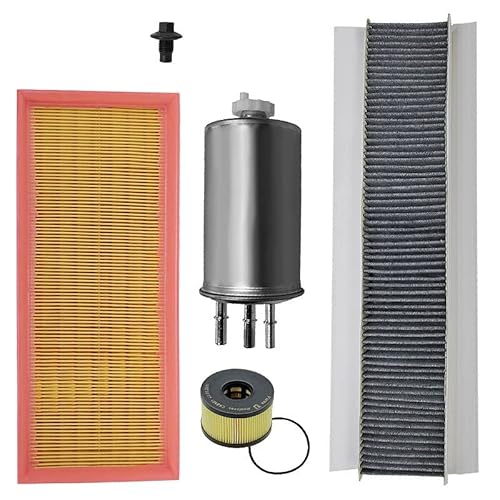 BESTPRICE Inspektionspaket Filterset mit 1x Luftfilter, 1x Innenraumfilter (Pollenfilter) mit Aktivkohle, 1x Ölfilter, 1x Kraftstofffilter, Kompatibel mit FORD MONDEO 3 Mk3 (B5Y) (B4Y) (BWY) von BESTPRICE