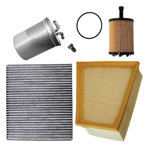 BESTPRICE Inspektionspaket Filterset mit 1x Luftfilter, 1x Innenraumfilter (Pollenfilter) mit Aktivkohle, 1x Kraftstofffilter, 1x Ölfilter, 1x Ölablassschraube mit Dichtung BESTPRICE Inspektionspaket Filterset mit 1x Luftfilter, 1x Innenraumfilter (Pollenfilter) mit Aktivkohle, 1x Kraftstofffilter, 1x Ölfilter, 1x Ölablassschraube mit Dichtung von ATEC Germany