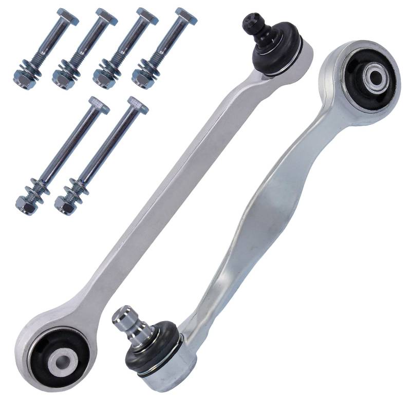 BESTPRICE 1x Querlenker Voderachse vorne oben links, 1x Querlenker Voderachse hinten oben links Kompatibel mit A udi A4 B5 (8D2)(8D5), A6 C5 (4B2)(4B5), VW PASSAT B5 (3B2)(3B5), PASSAT B5.5 (3B3)(3B6) von ENVA MADE FOR QUALITY
