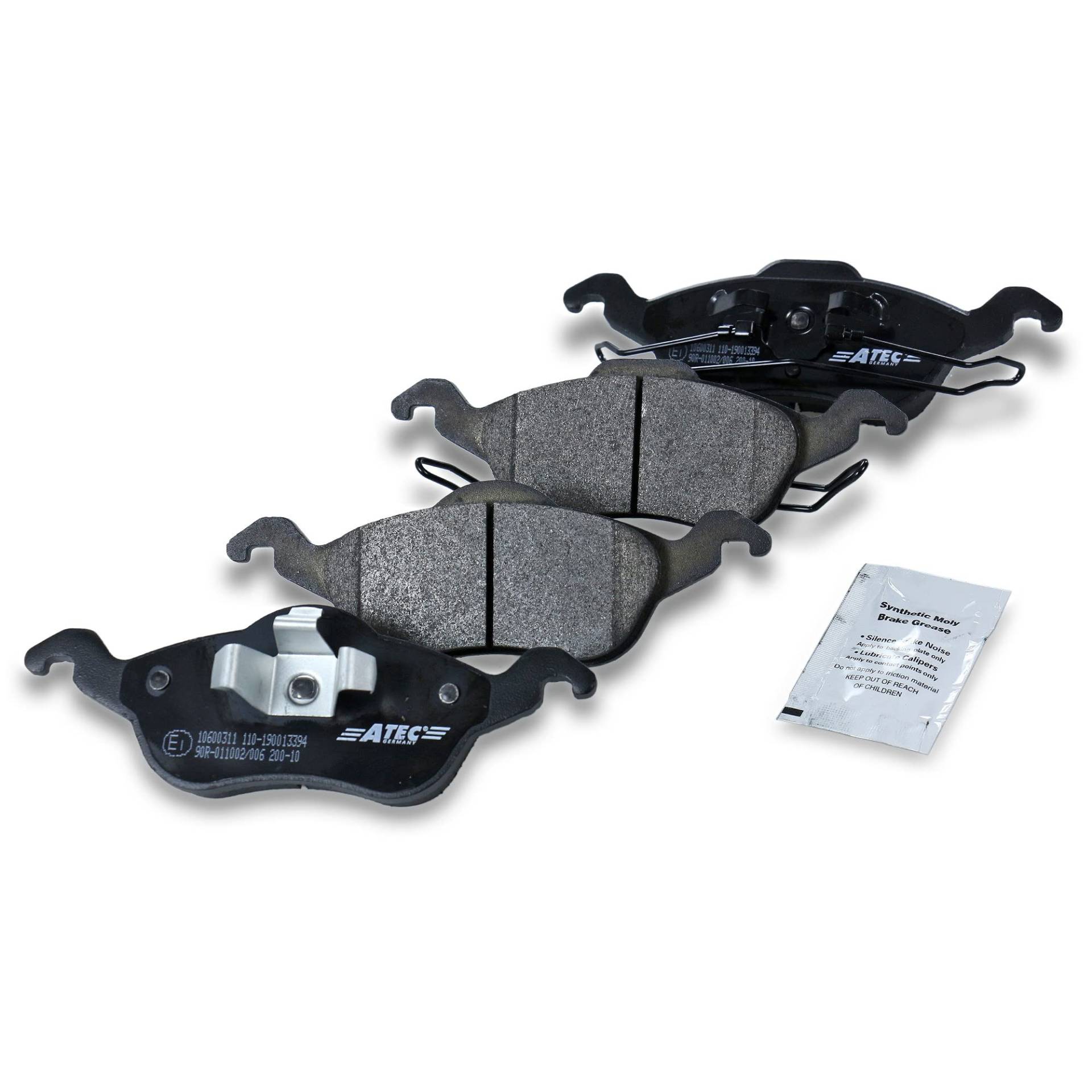 ATEC Germany Bremsbelagsatz Vorderachse, Bremsbeläge Bremsklötze vorne, 4 Stück, Kompatibel mit FORD FOCUS I (DAW, DBW), FOCUS I Kasten/Kombi (DNW), FOCUS I Stufenheck (DFW), FOCUS I Turnier (DNW) ATEC Germany Bremsbelagsatz Vorderachse, Bremsbeläge Bremsklötze vorne, 4 Stück, Kompatibel mit FORD FOCUS I (DAW, DBW), FOCUS I Kasten/Kombi (DNW), FOCUS I Stufenheck (DFW), FOCUS I Turnier (DNW) von ATEC Germany
