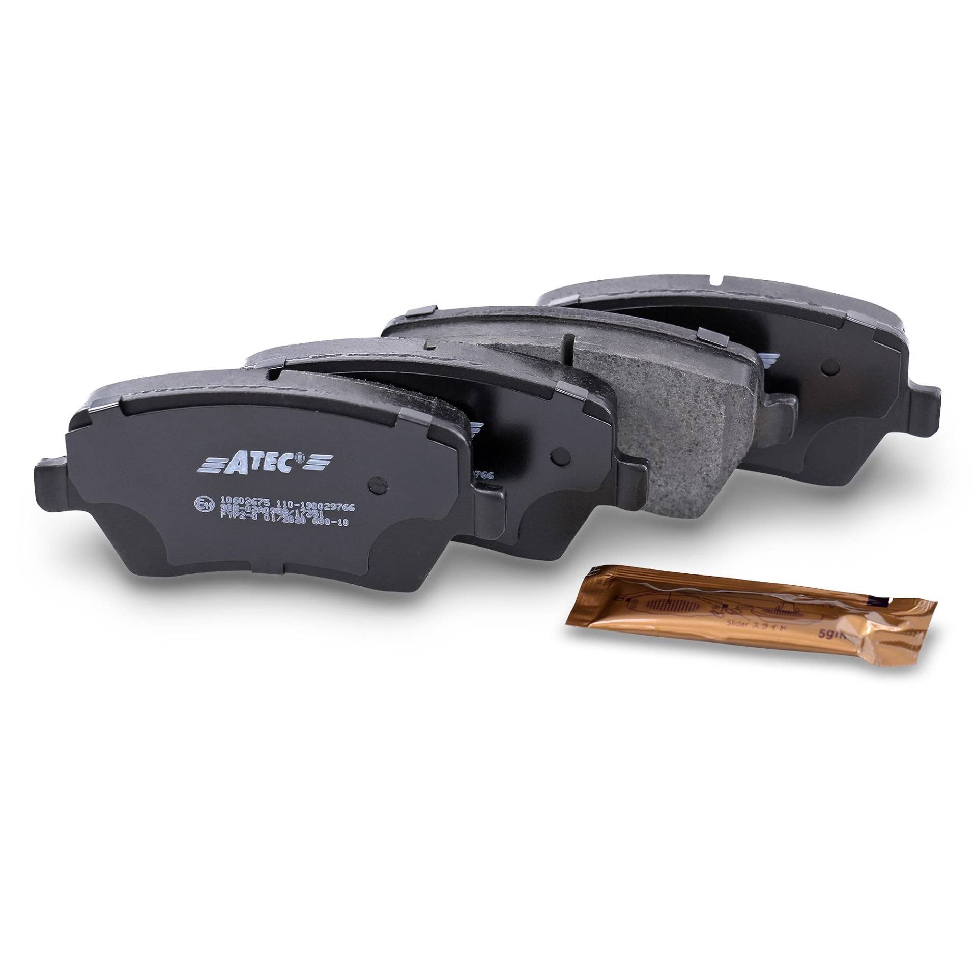 ATEC Germany Bremsbelagsatz Vorderachse, Bremsbeläge Bremsklötze vorne, 4 Stück ATEC Germany Bremsbelagsatz Vorderachse, Bremsbeläge Bremsklötze vorne, 4 Stück von ATEC Germany