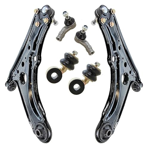 BESTPRICE 2x Querlenker Vorderachse vorne unten links & rechts, 2x Spurstangenkopf, 2x Koppelstange vorne, Kompatibel mit SEAT AROSA (6H1), VW POLO III (6N1) BESTPRICE 2x Querlenker Vorderachse vorne unten links & rechts, 2x Spurstangenkopf, 2x Koppelstange vorne, Kompatibel mit SEAT AROSA (6H1), VW POLO III (6N1) von BESTPRICE